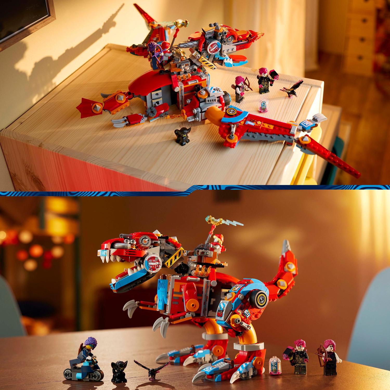 Voir la diapositive 6 : LEGO DREAMZzz 71484 - Le robot Dinosaure C-Rex de Cooper