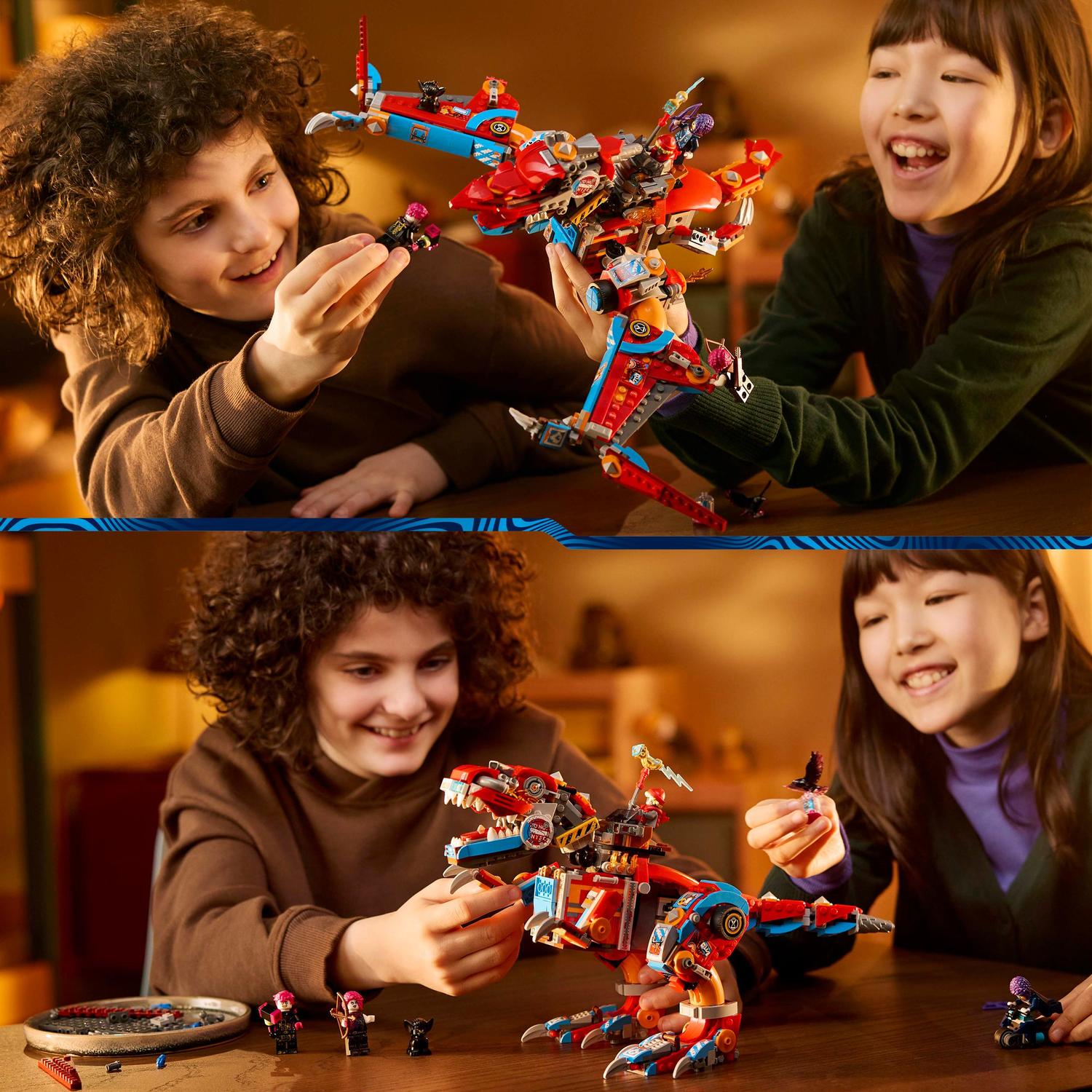 Voir la diapositive 7 : LEGO DREAMZzz 71484 - Le robot Dinosaure C-Rex de Cooper