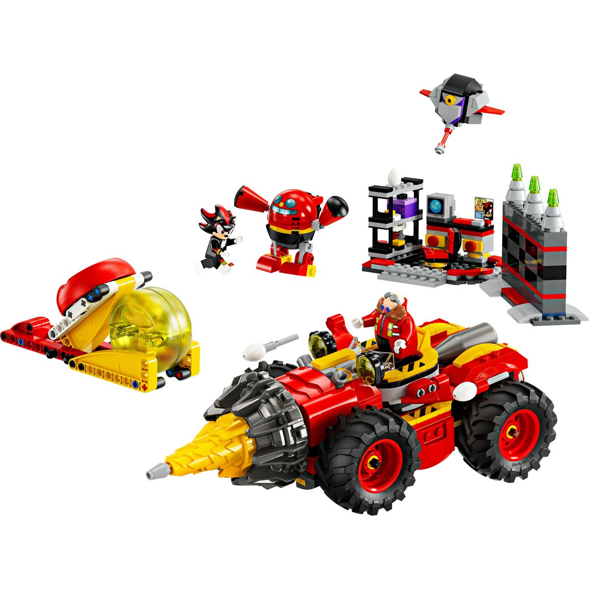 LEGO Sonic 76999 - uper Sonic contre Egg Drillster - Cadeau pour Enfants Inspiré du Jeu Vidéo - Set d'Aventure Avec Shadow et Dr. Eggman