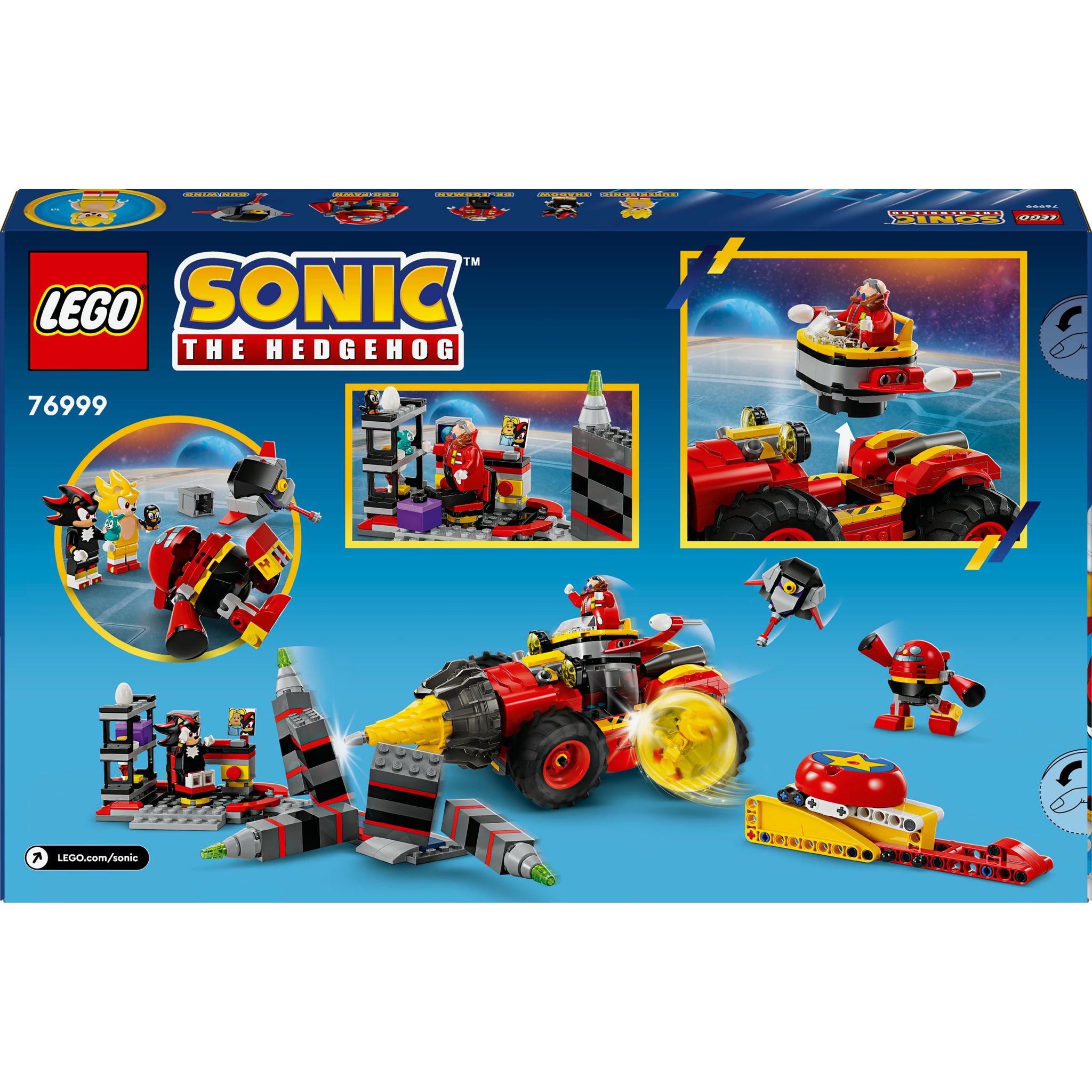 Voir la diapositive 8 : LEGO Sonic 76999 - uper Sonic contre Egg Drillster - Cadeau pour Enfants Inspiré du Jeu Vidéo - Set d'Aventure Avec Shadow et Dr. Eggman