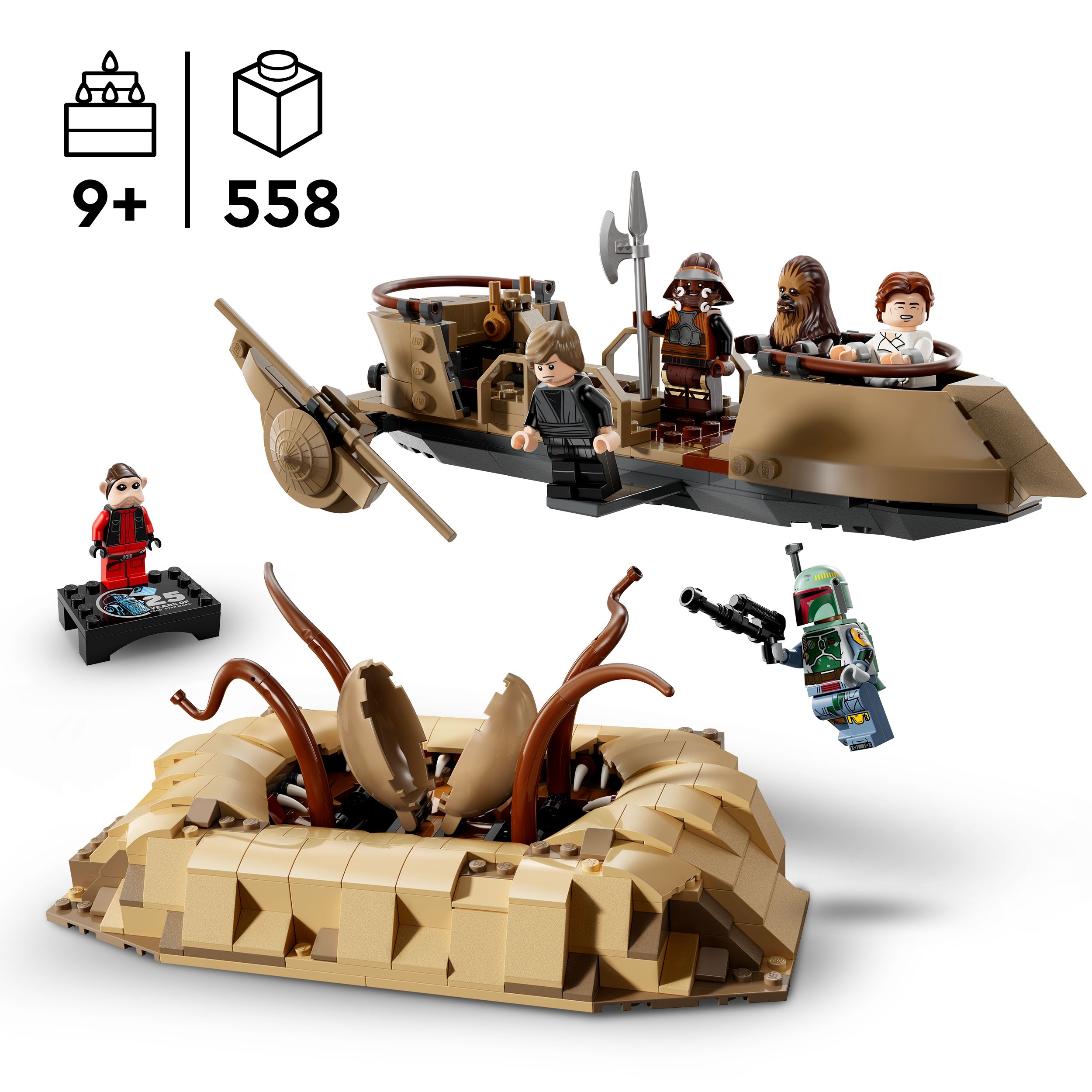 Voir la diapositive 3 : LEGO Star Wars 75396 - L'esquif du désert et la fosse du Sarlacc