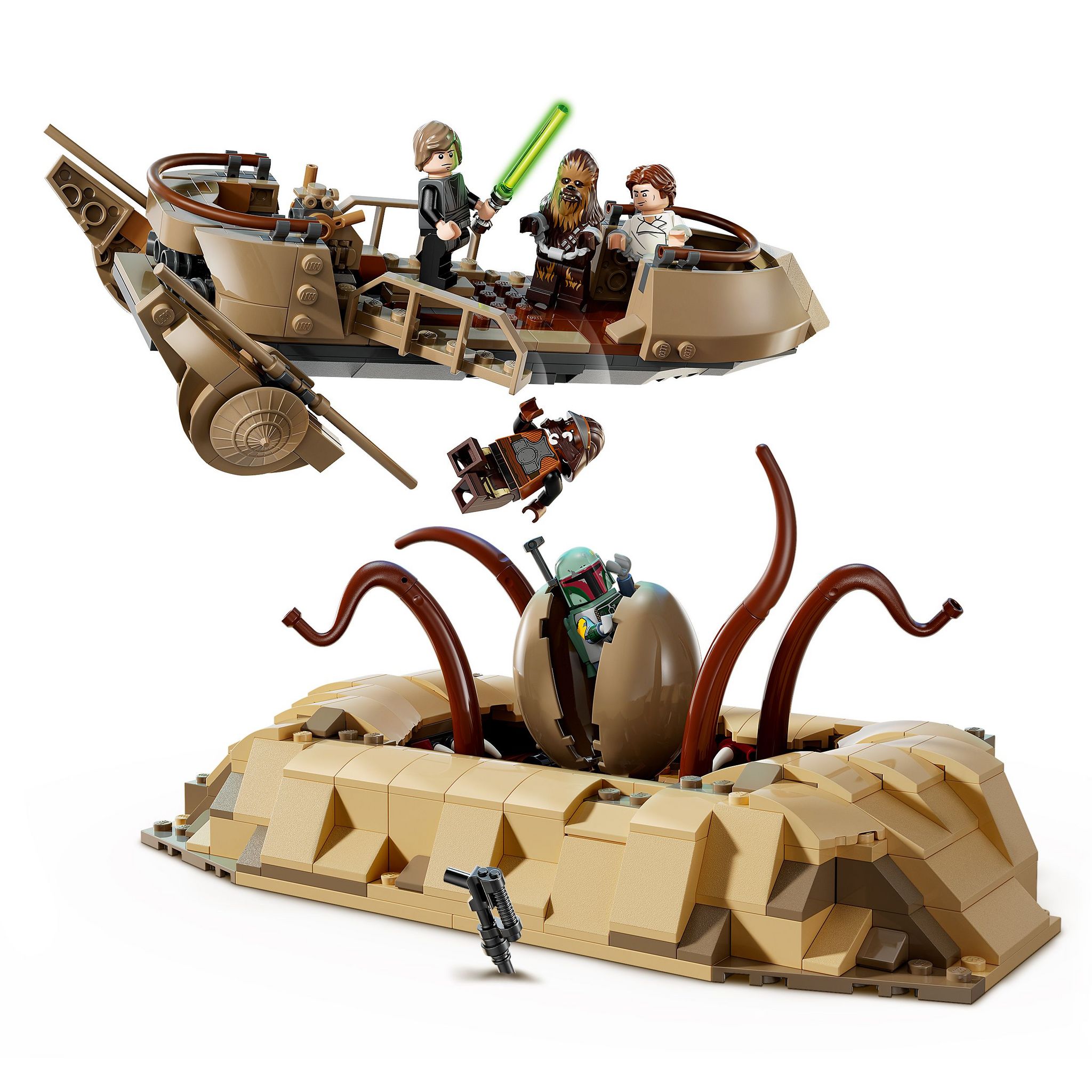 Voir la diapositive 4 : LEGO Star Wars 75396 - L'esquif du désert et la fosse du Sarlacc