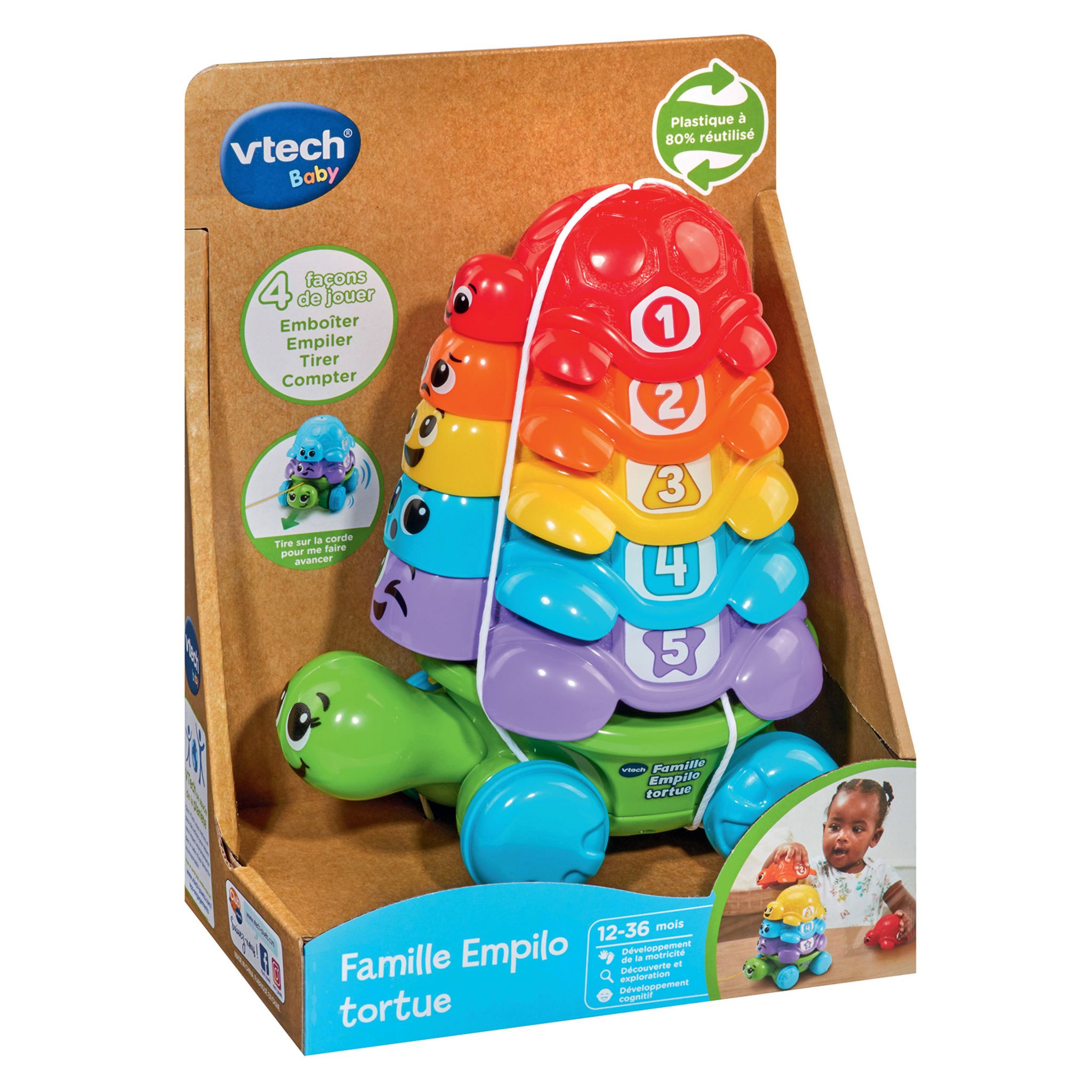 Voir la diapositive 2 : VTECH Famille Empilo Tortue