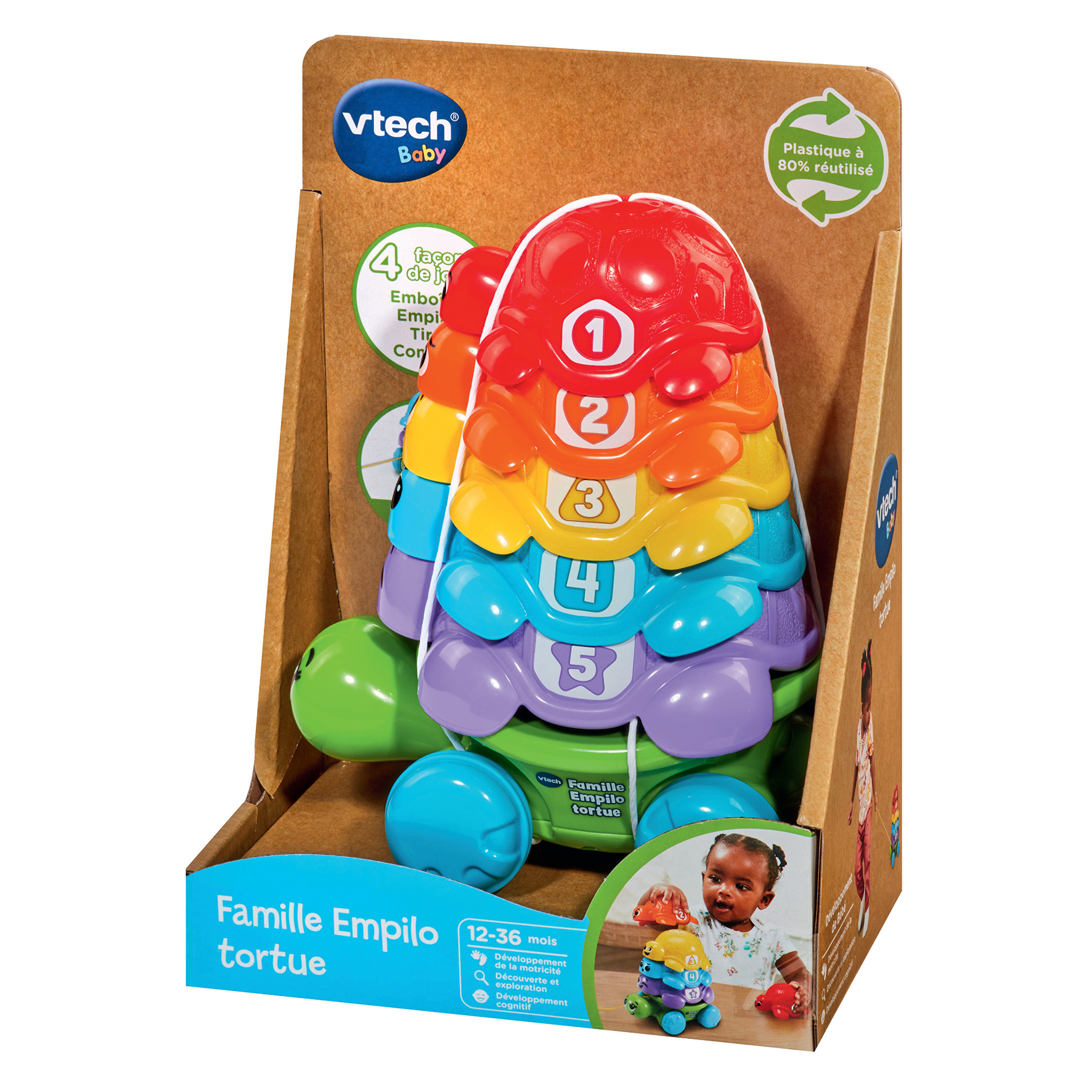 Voir la diapositive 3 : VTECH Famille Empilo Tortue