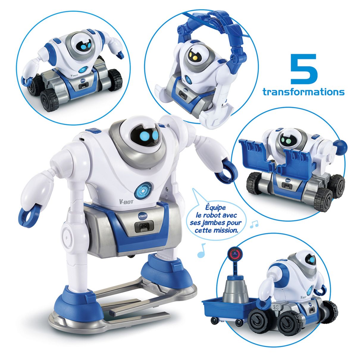 VTECH Mon Robot 5 en 1 V Bot Explorer