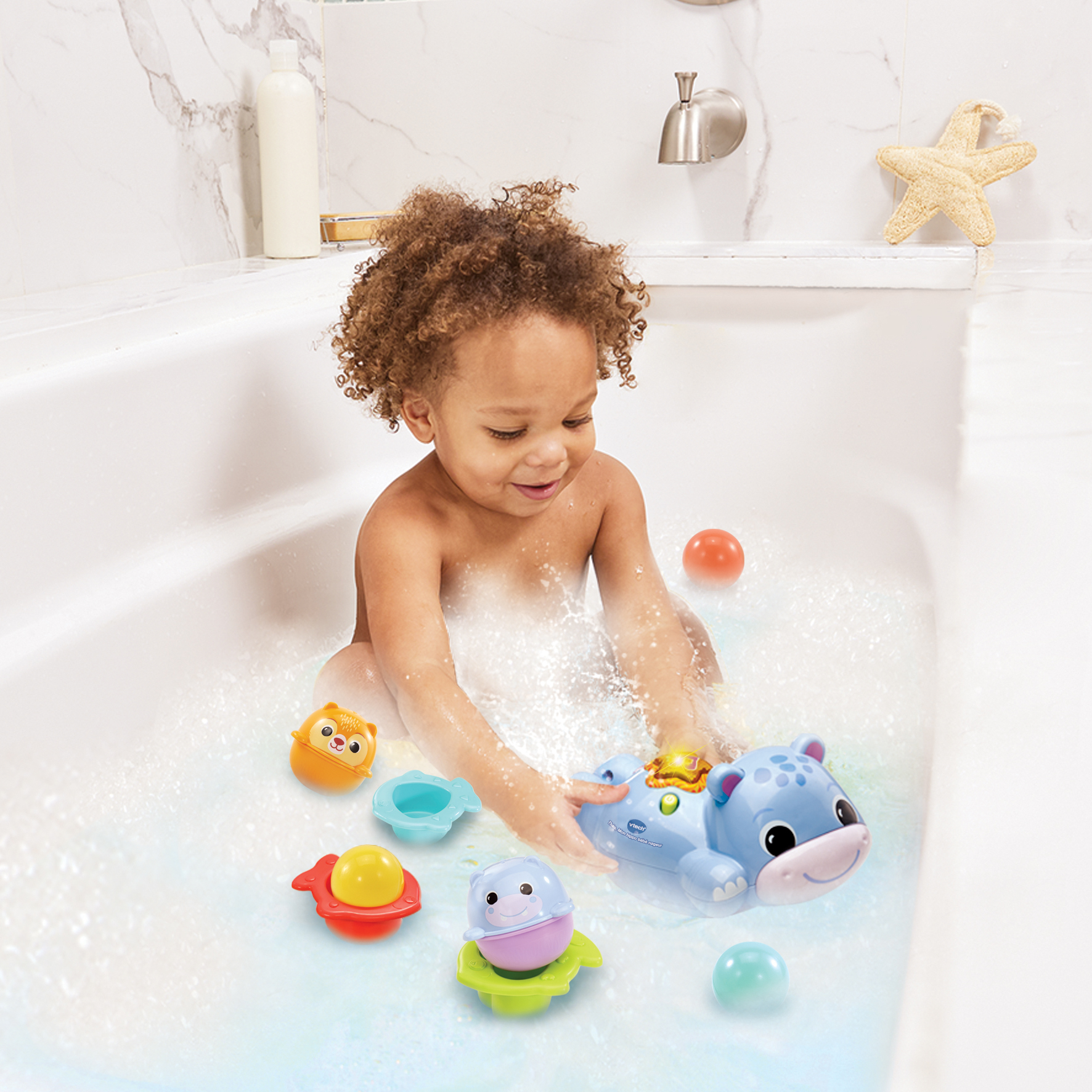 Voir la diapositive 4 : VTECH Theo, Mon Hippo Bébé nageur