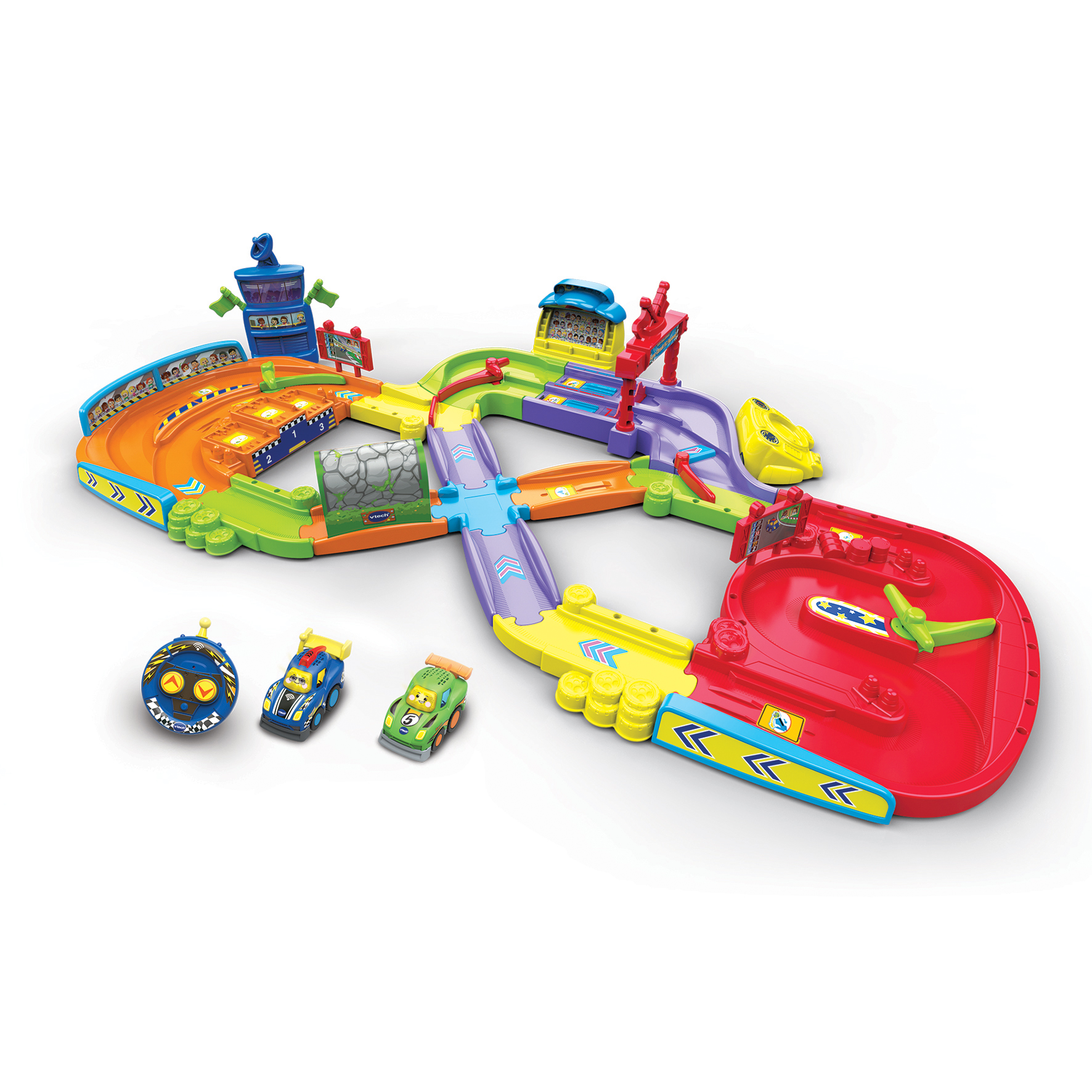 Voir la diapositive 3 : VTECH Mon Premier Circuit Télécommandé Tut Tut Bolide