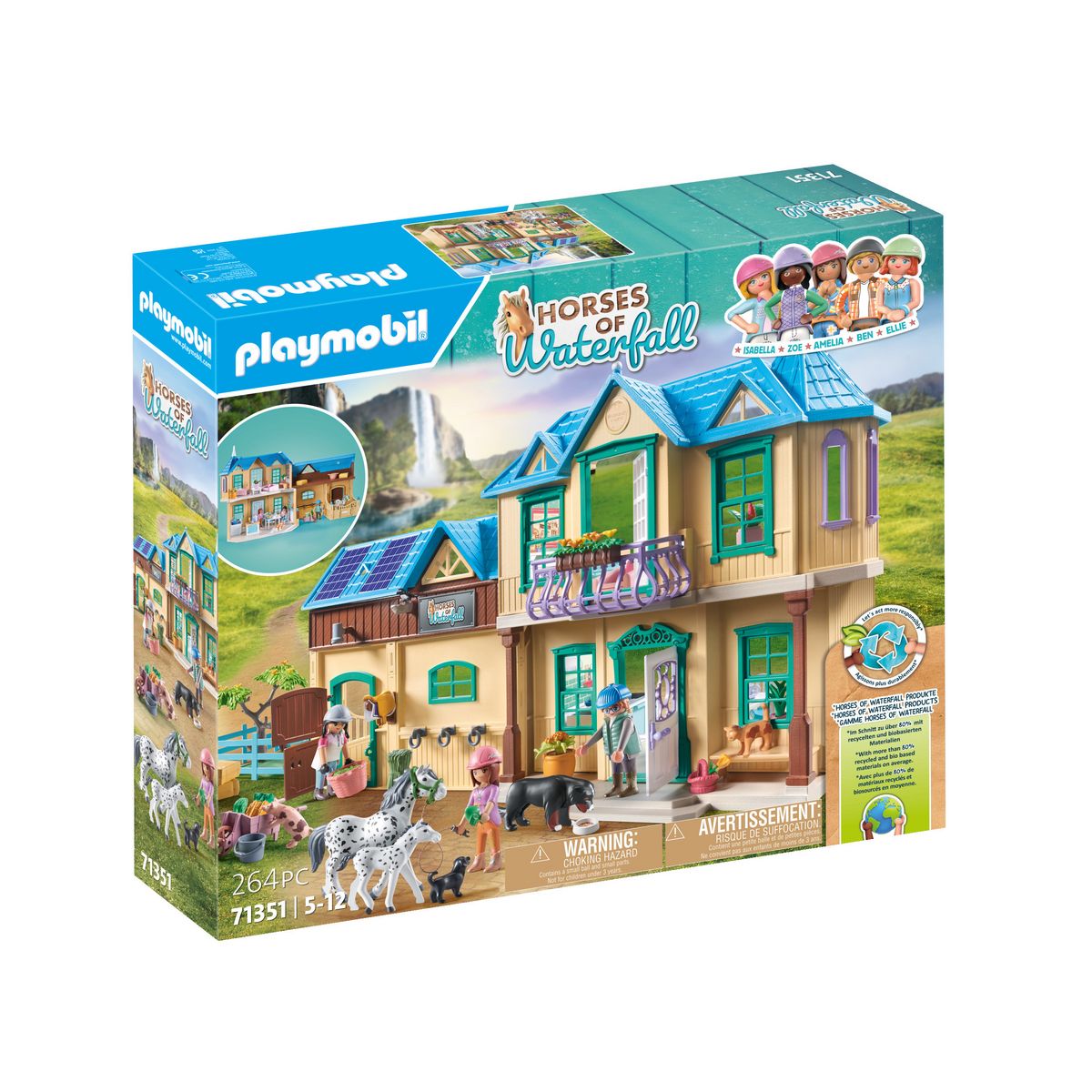 PLAYMOBIL Horses Of Waterfall 71351 - Ranch de la cascade