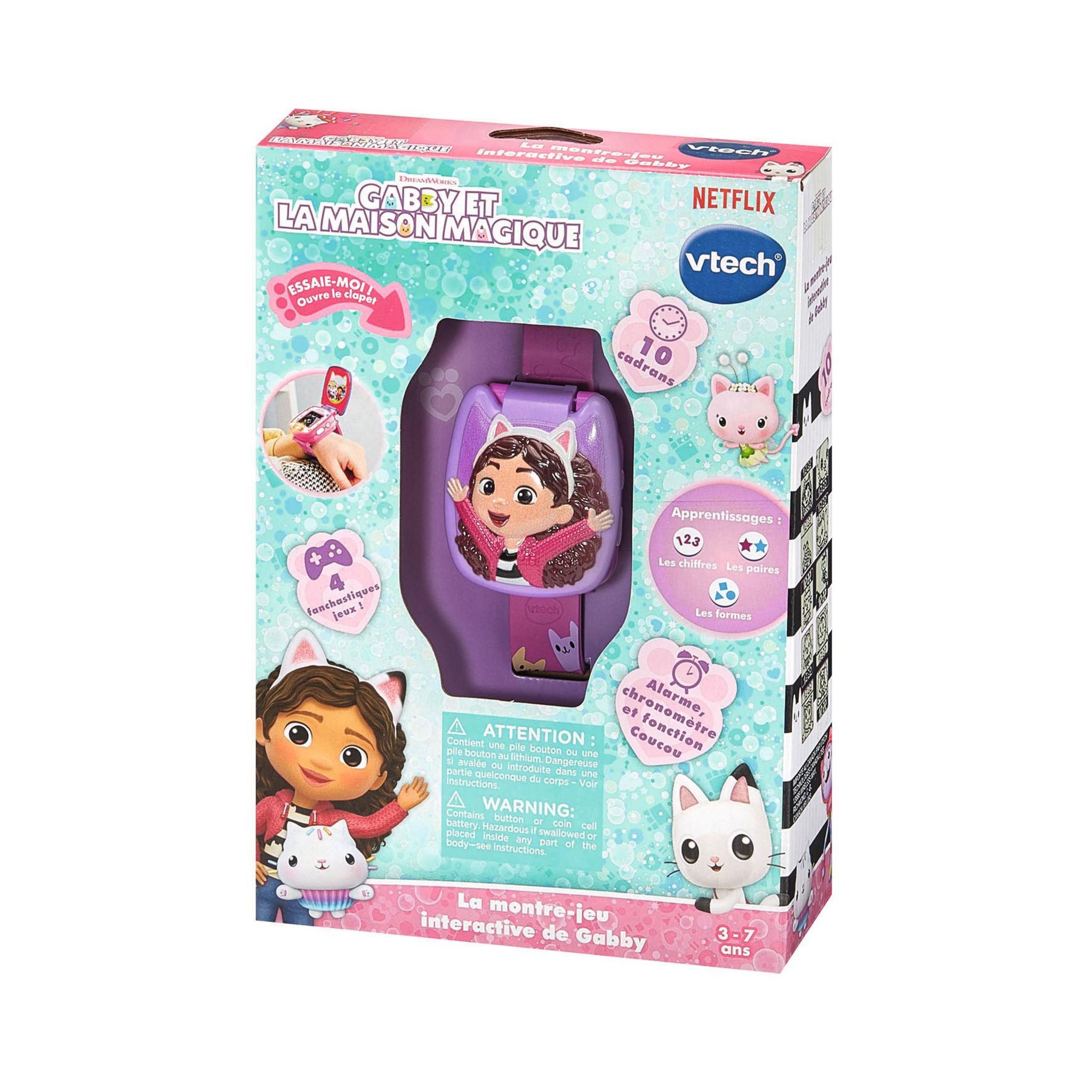Voir la diapositive 7 : VTECH Montre Jeu Interactive Gabby et la Maison Magique