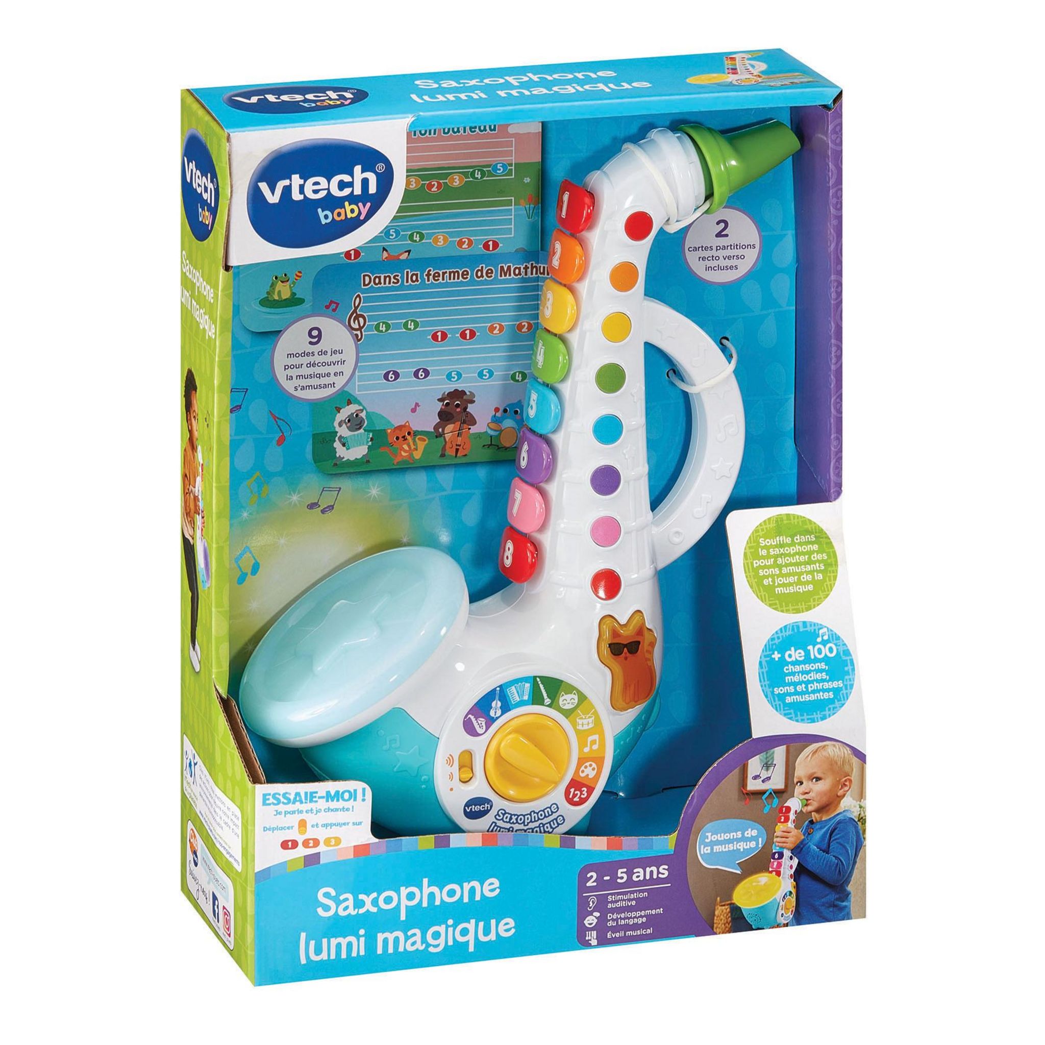 Voir la diapositive 3 : VTECH Saxophone Lumi Magique