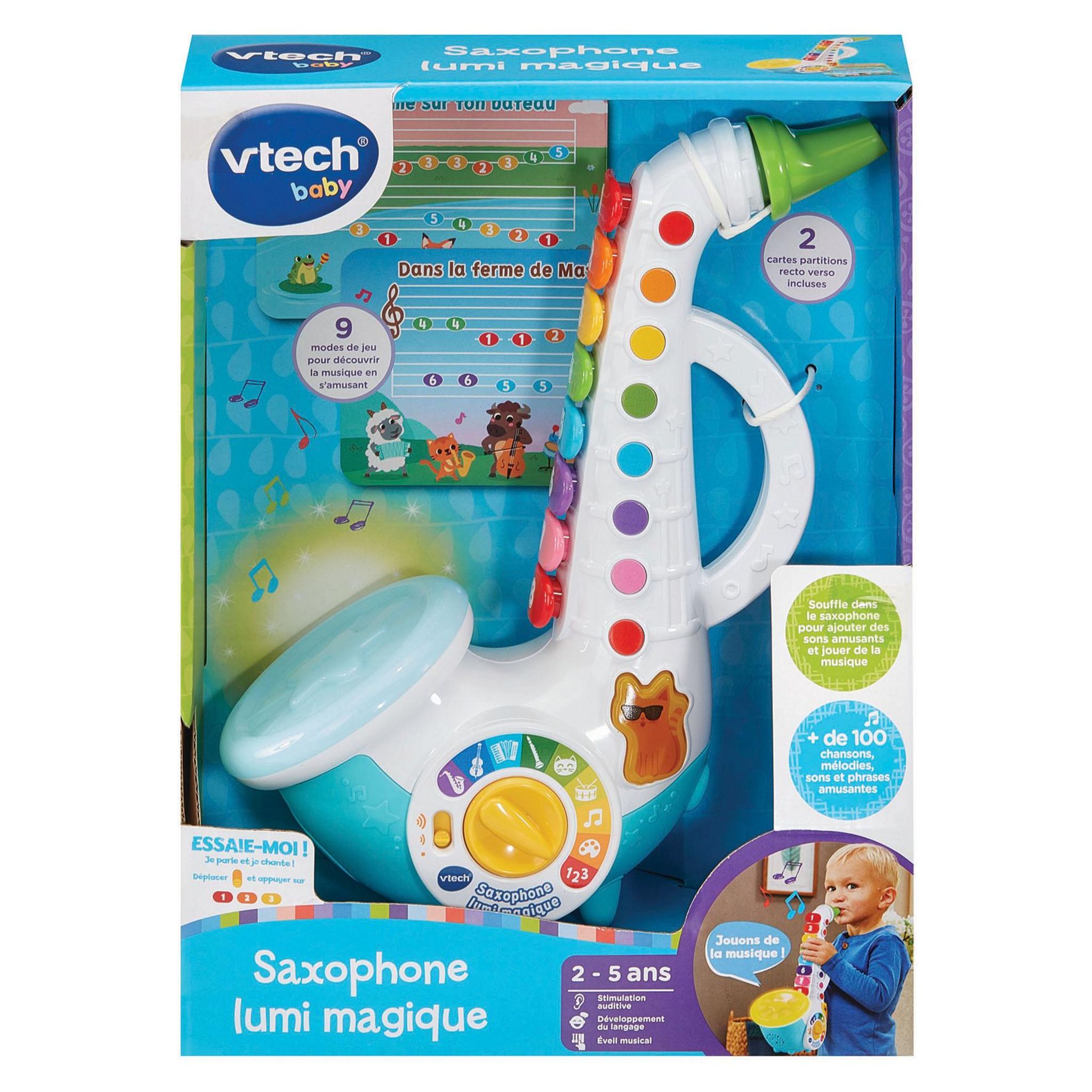 Voir la diapositive 4 : VTECH Saxophone Lumi Magique