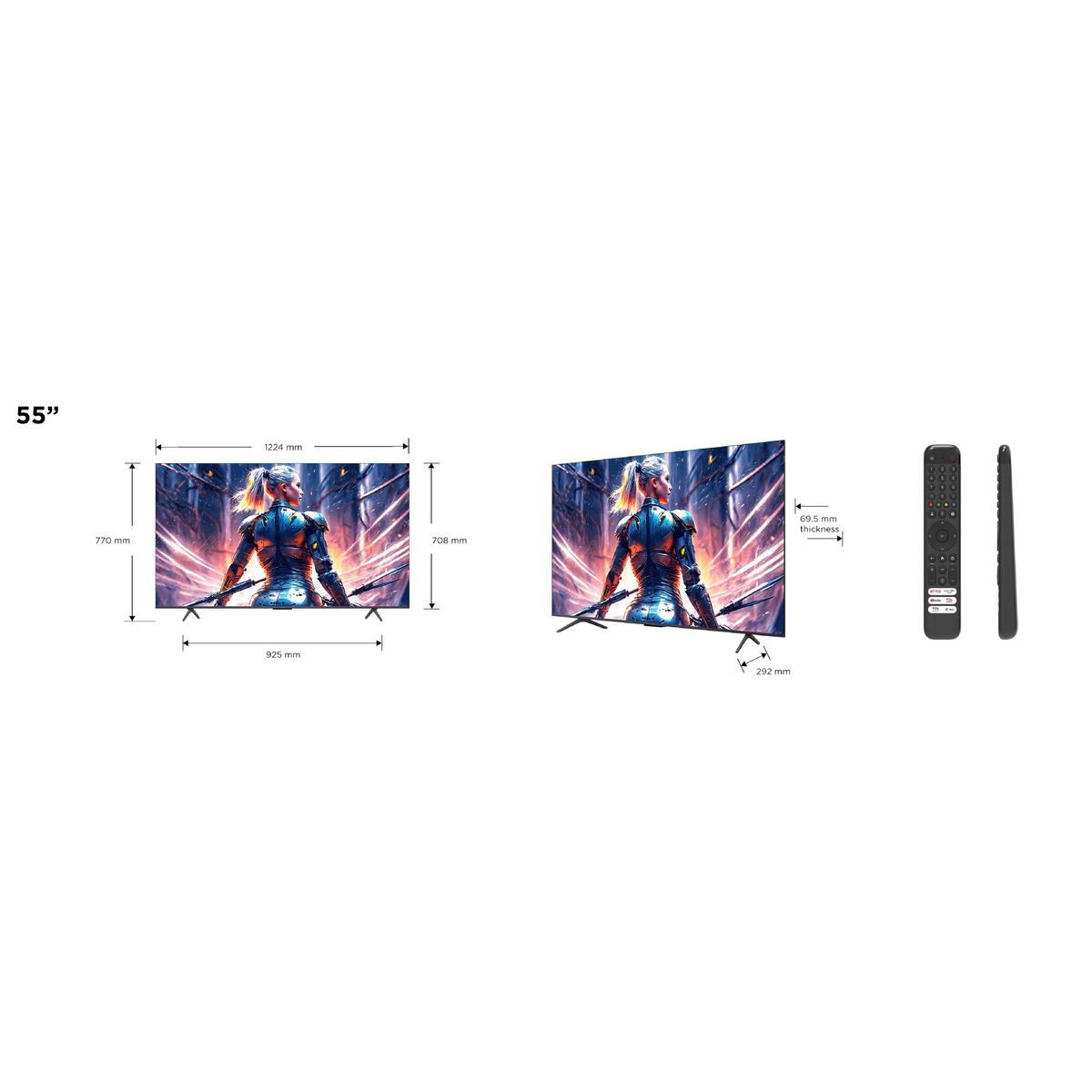 TCL TV QLED Pro 55C72B