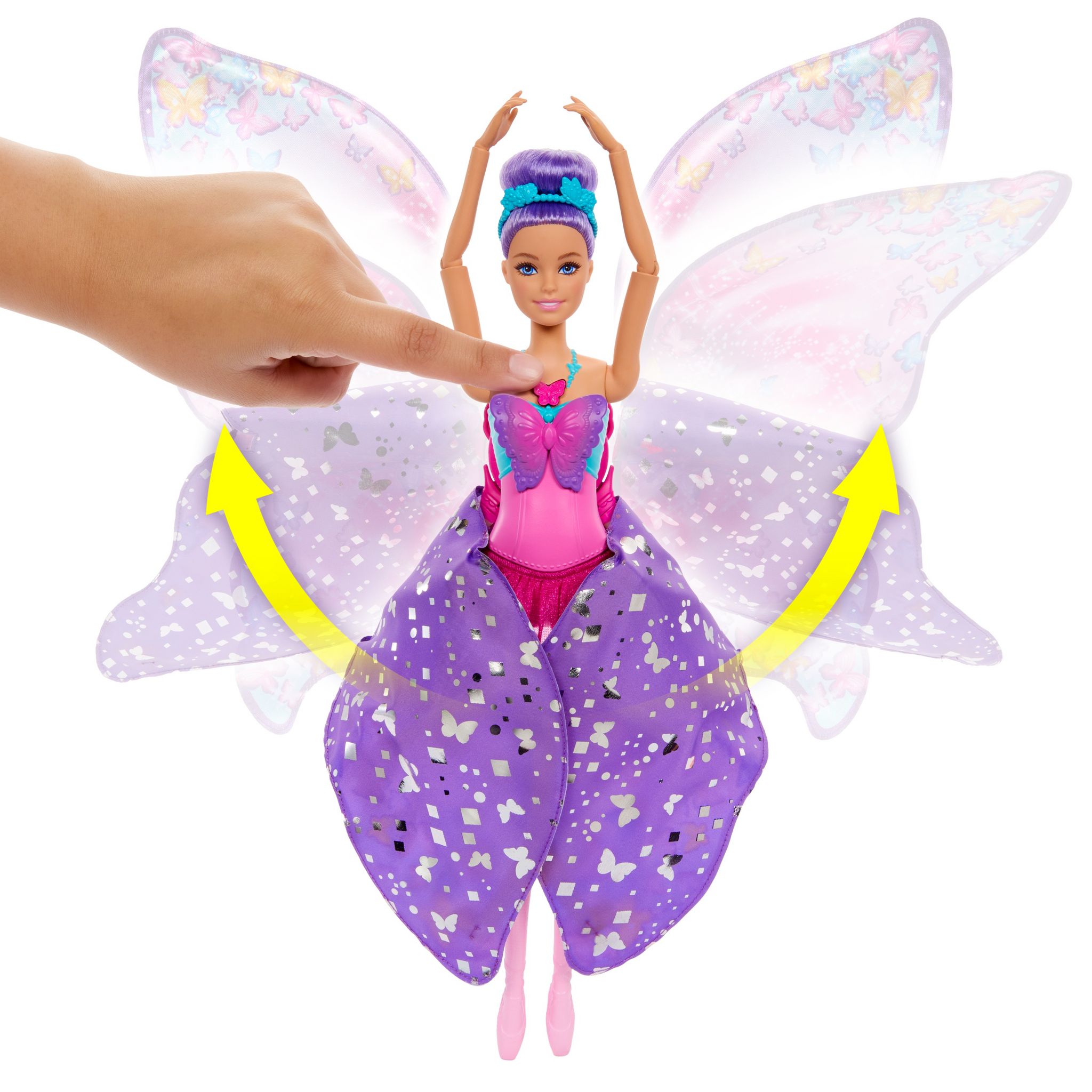 Voir la diapositive 3 : MATTEL Poupée Barbie Danseuse Papillon