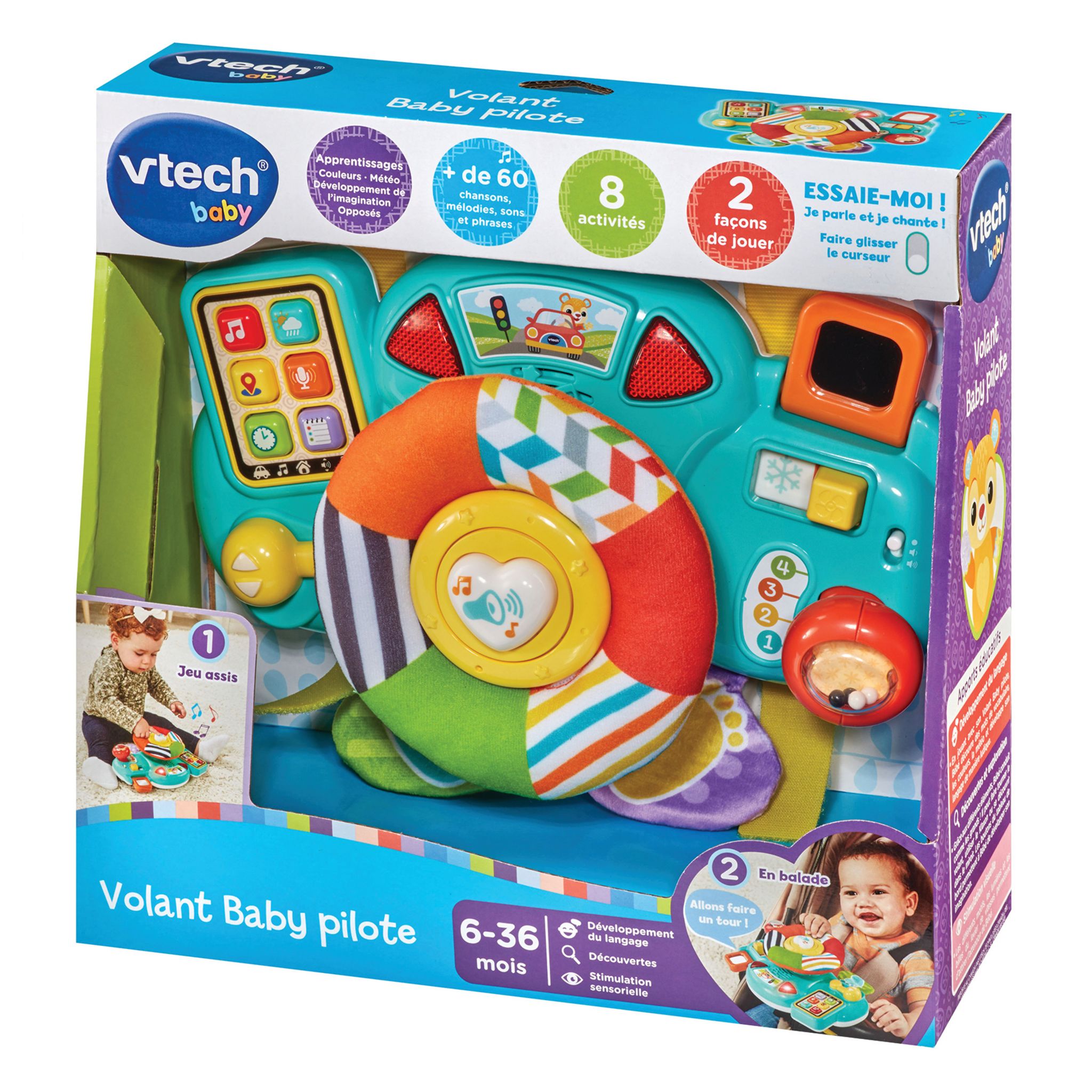 Voir la diapositive 3 : VTECH Volant Baby Pilote