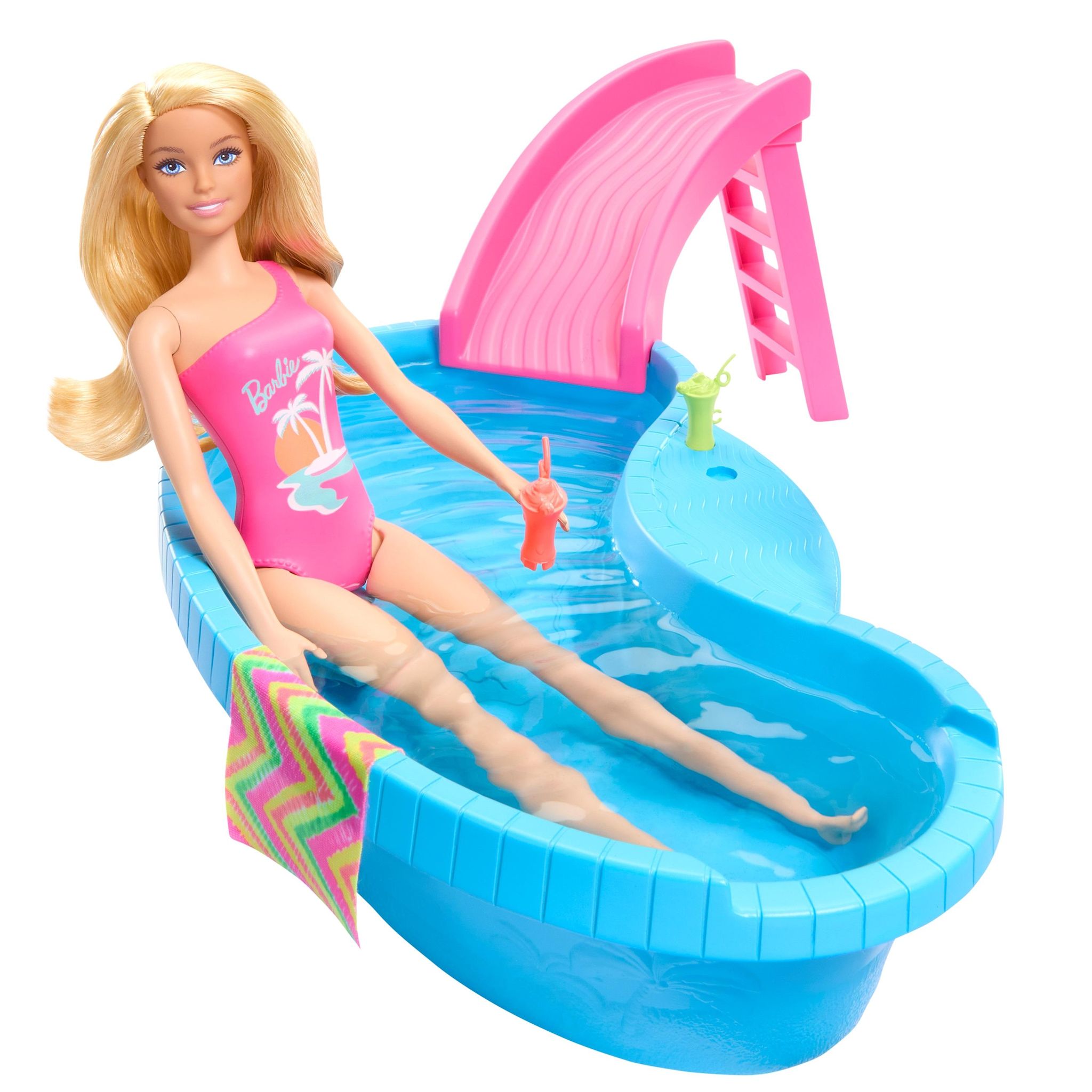 Voir la diapositive 4 : MATTEL Poupée Barbie Piscine de rêve