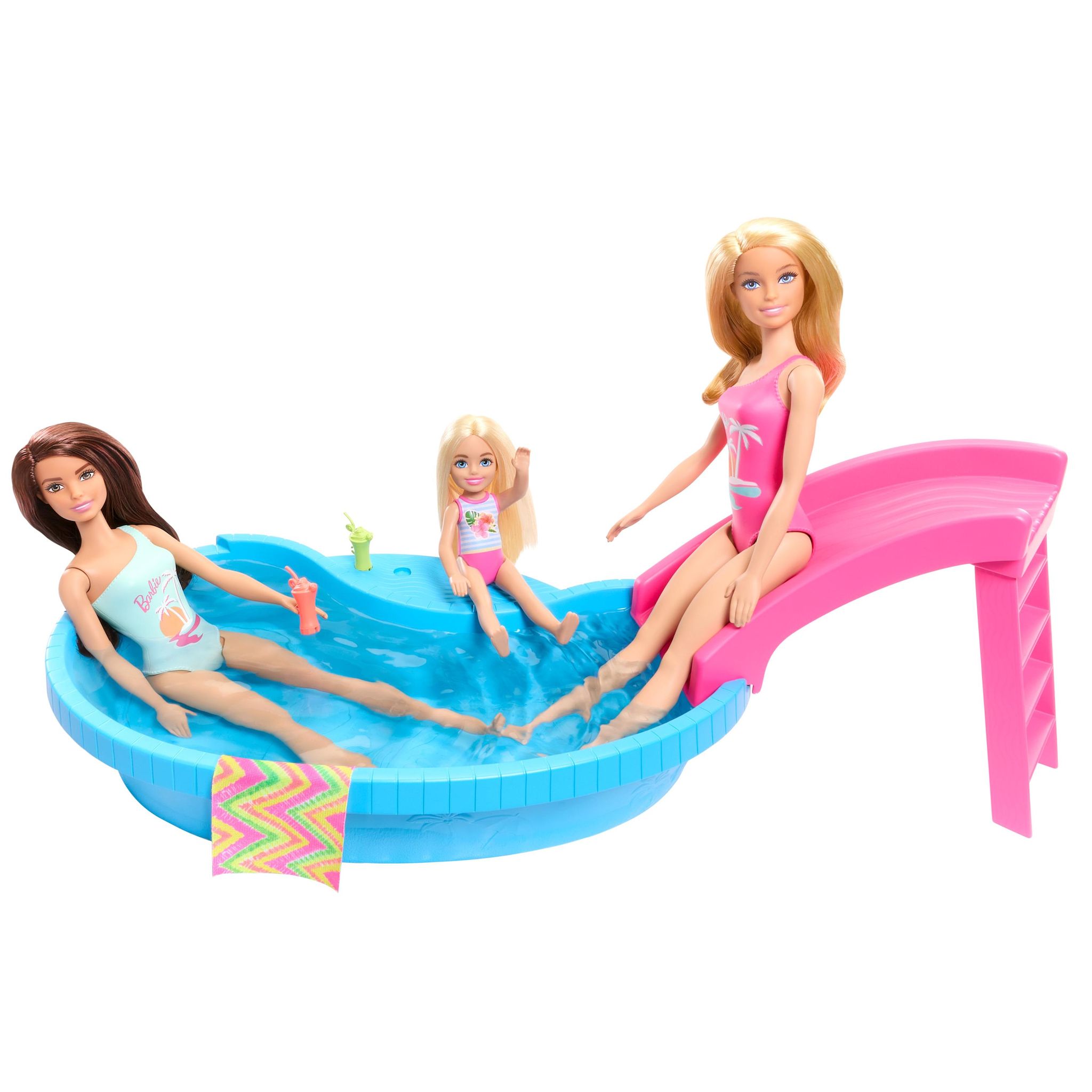 Voir la diapositive 5 : MATTEL Poupée Barbie Piscine de rêve