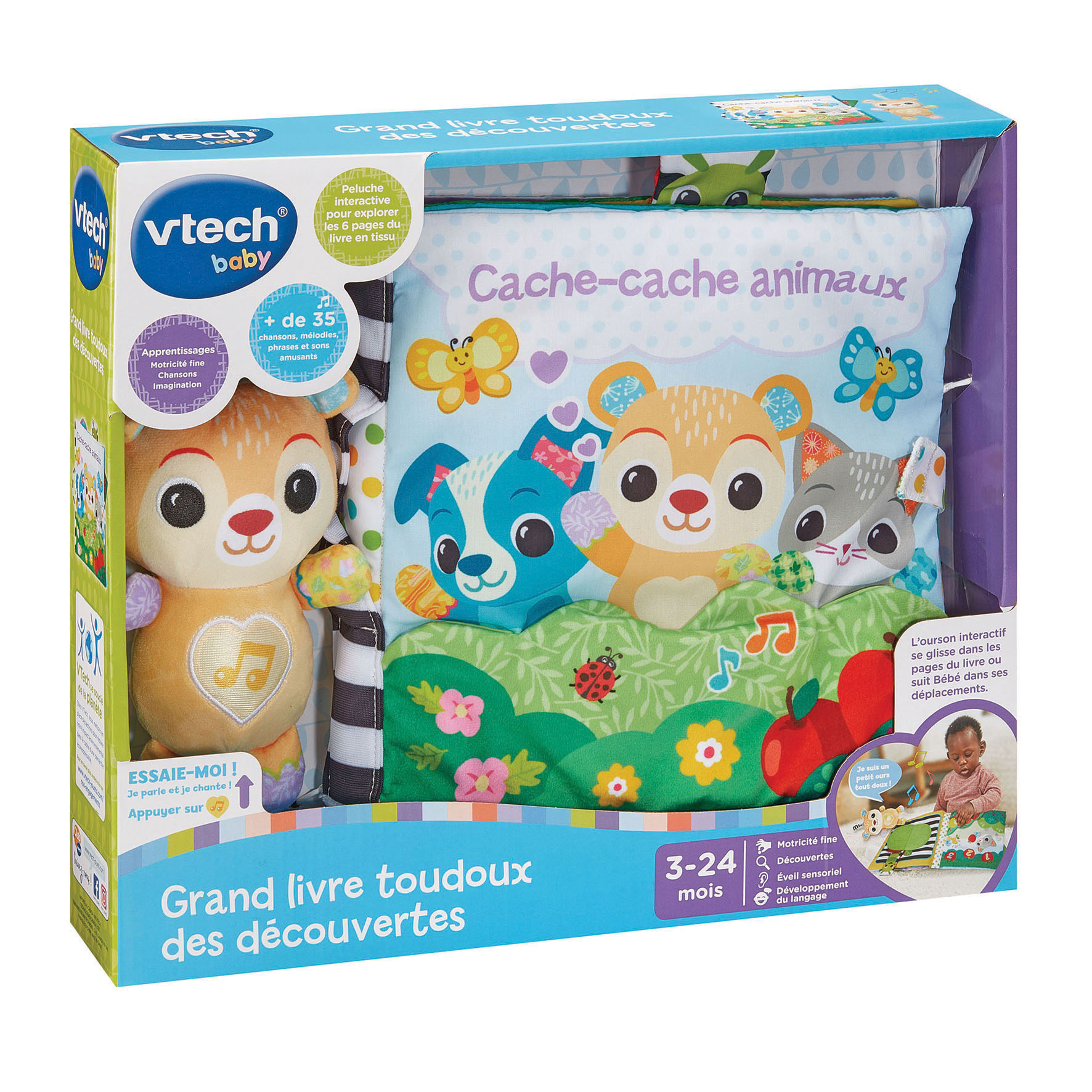 Voir la diapositive 7 : VTECH Grand Livre Tout Doux des découvertes