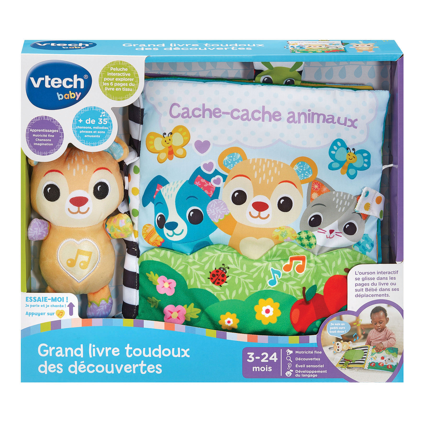Voir la diapositive 8 : VTECH Grand Livre Tout Doux des découvertes