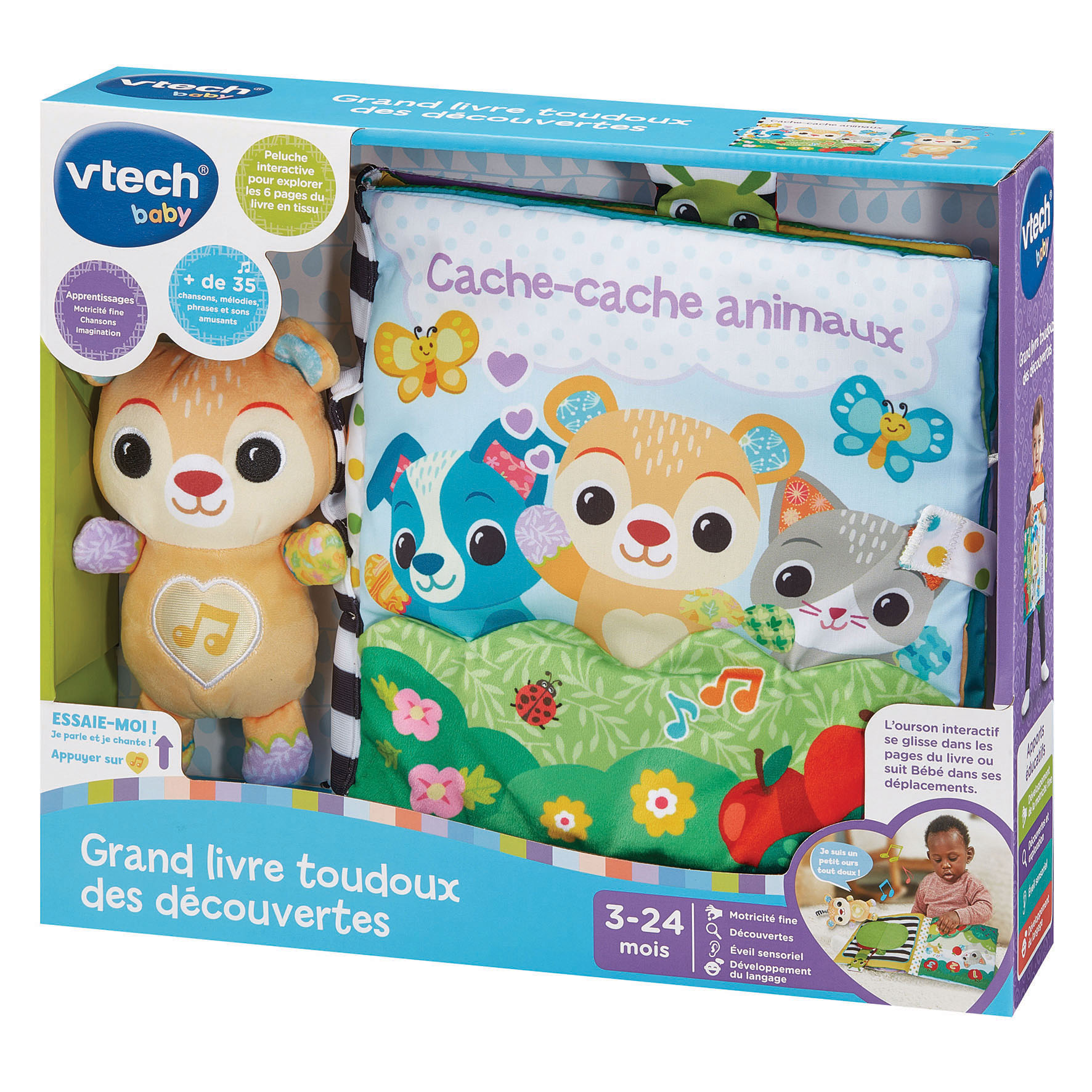 Voir la diapositive 9 : VTECH Grand Livre Tout Doux des découvertes