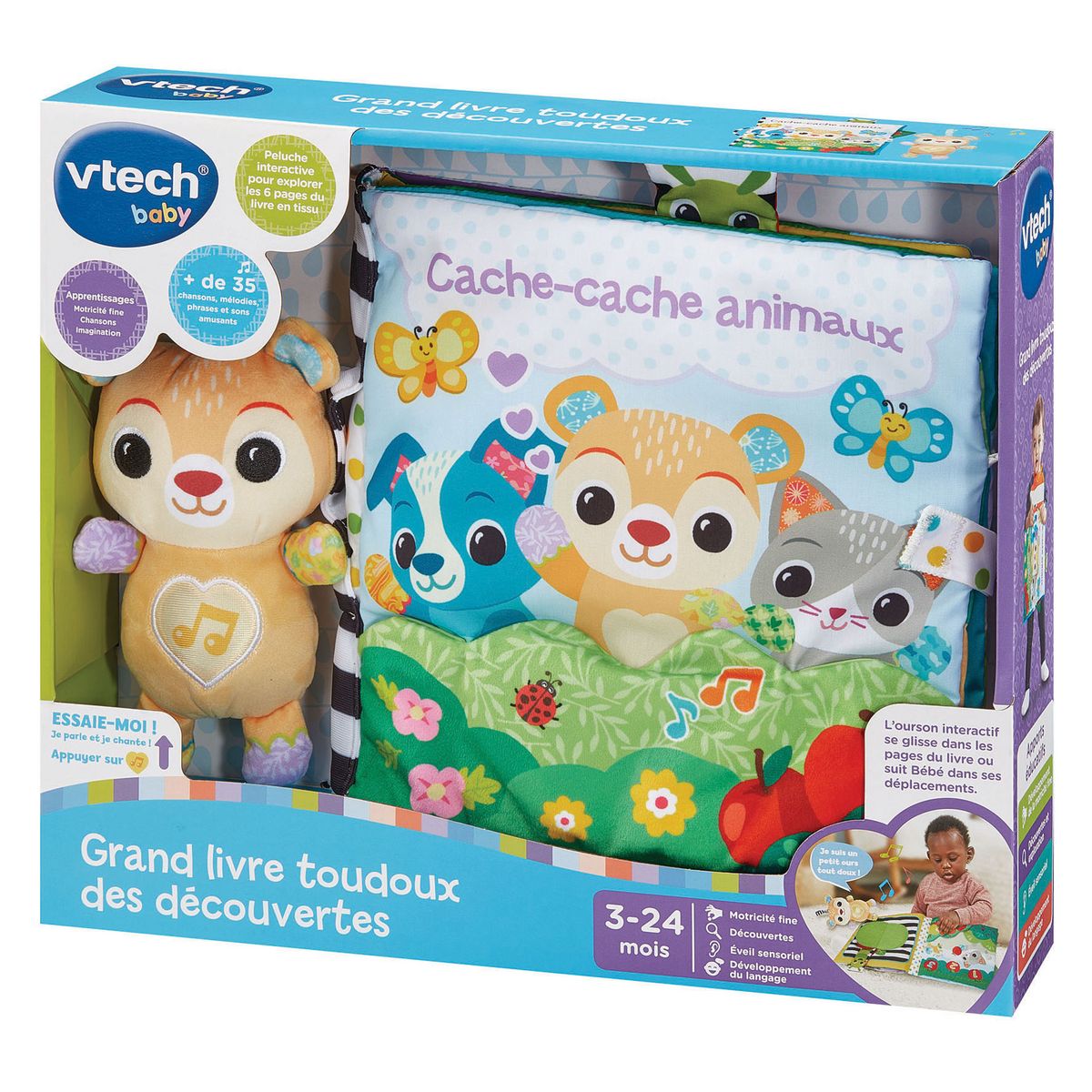 VTECH Grand Livre Tout Doux des découvertes
