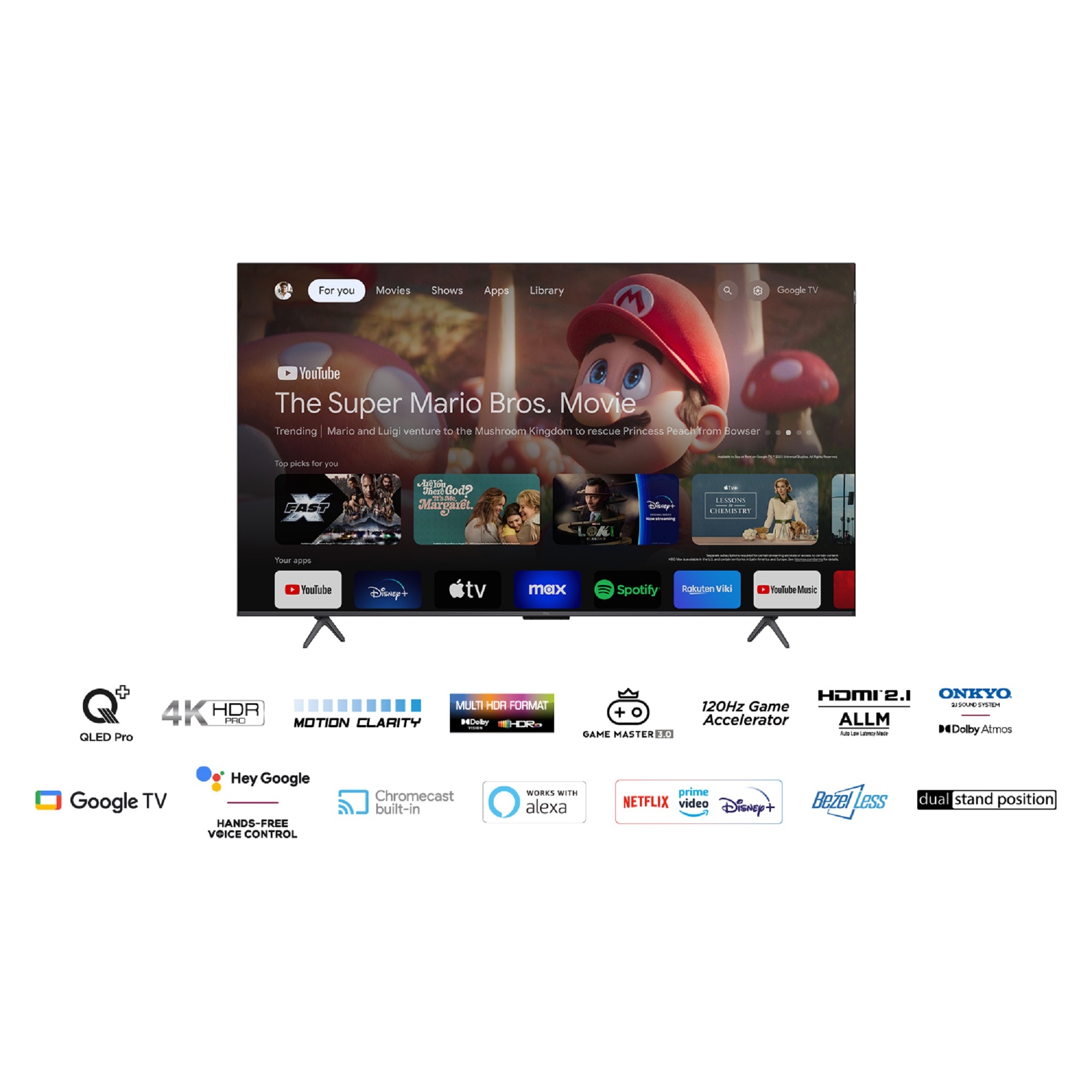 Voir la diapositive 4 : TCL TV QLED Pro 65C69B