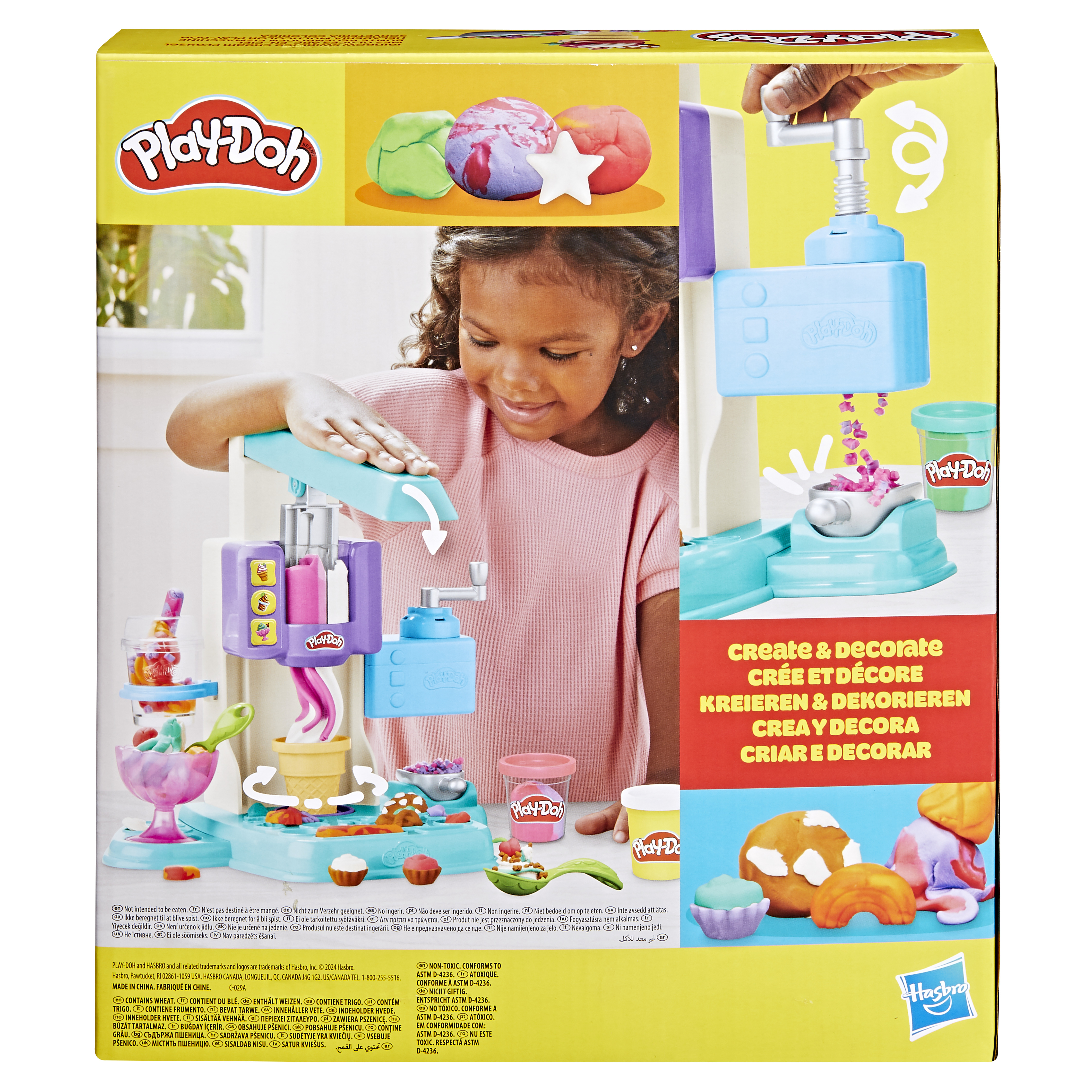 Voir la diapositive 2 : HASBRO Play-Doh Coffret Mes glaces arc-en-ciel