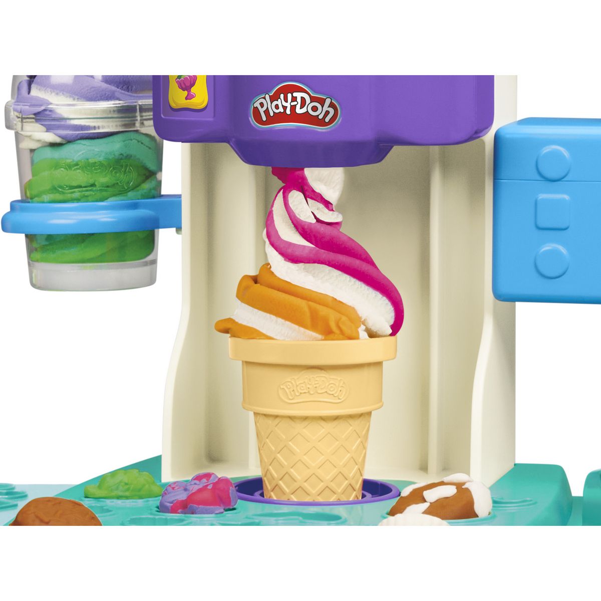 HASBRO Play-Doh Coffret Mes glaces arc-en-ciel