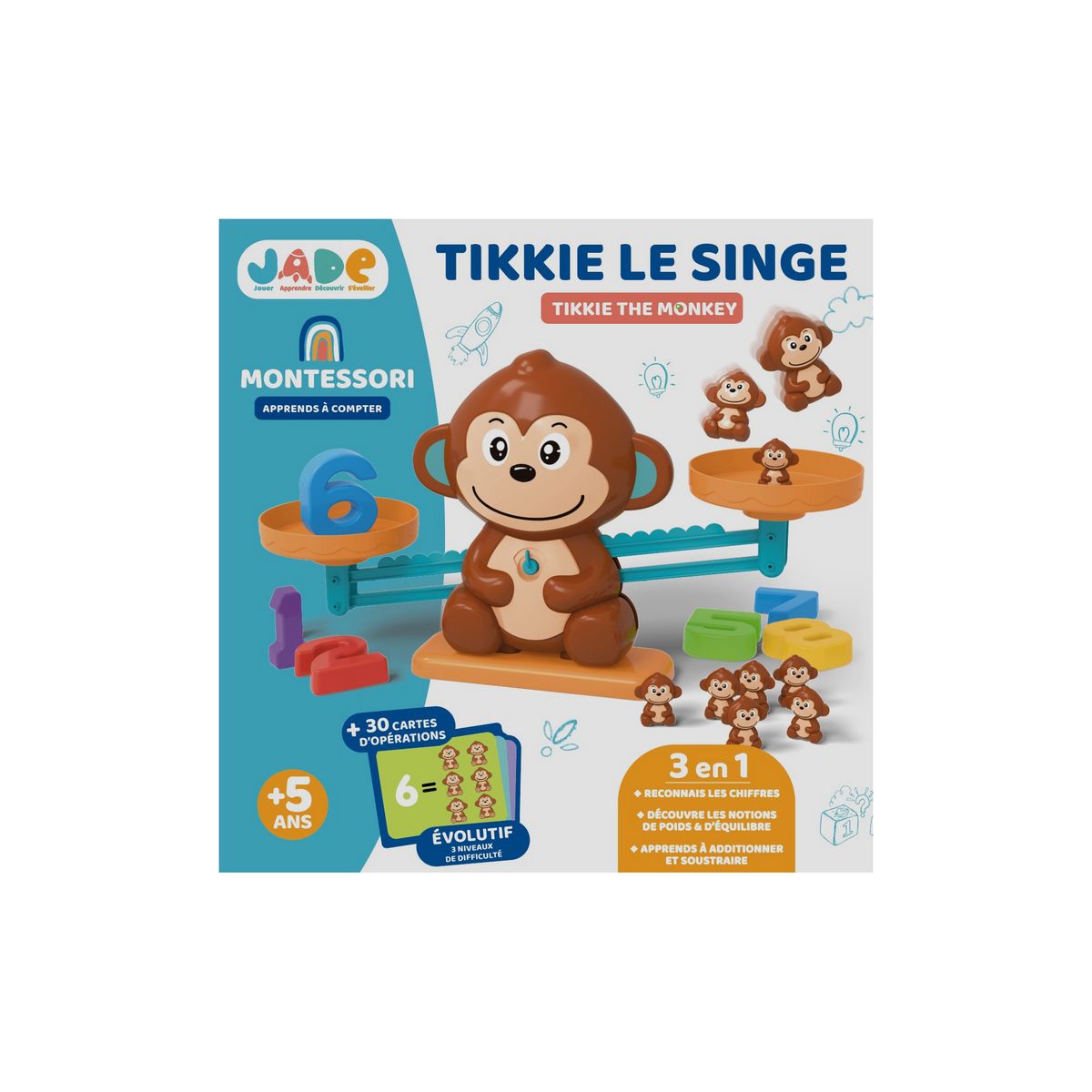 MGM La balance mathématiques Montessori Tikkie le singe