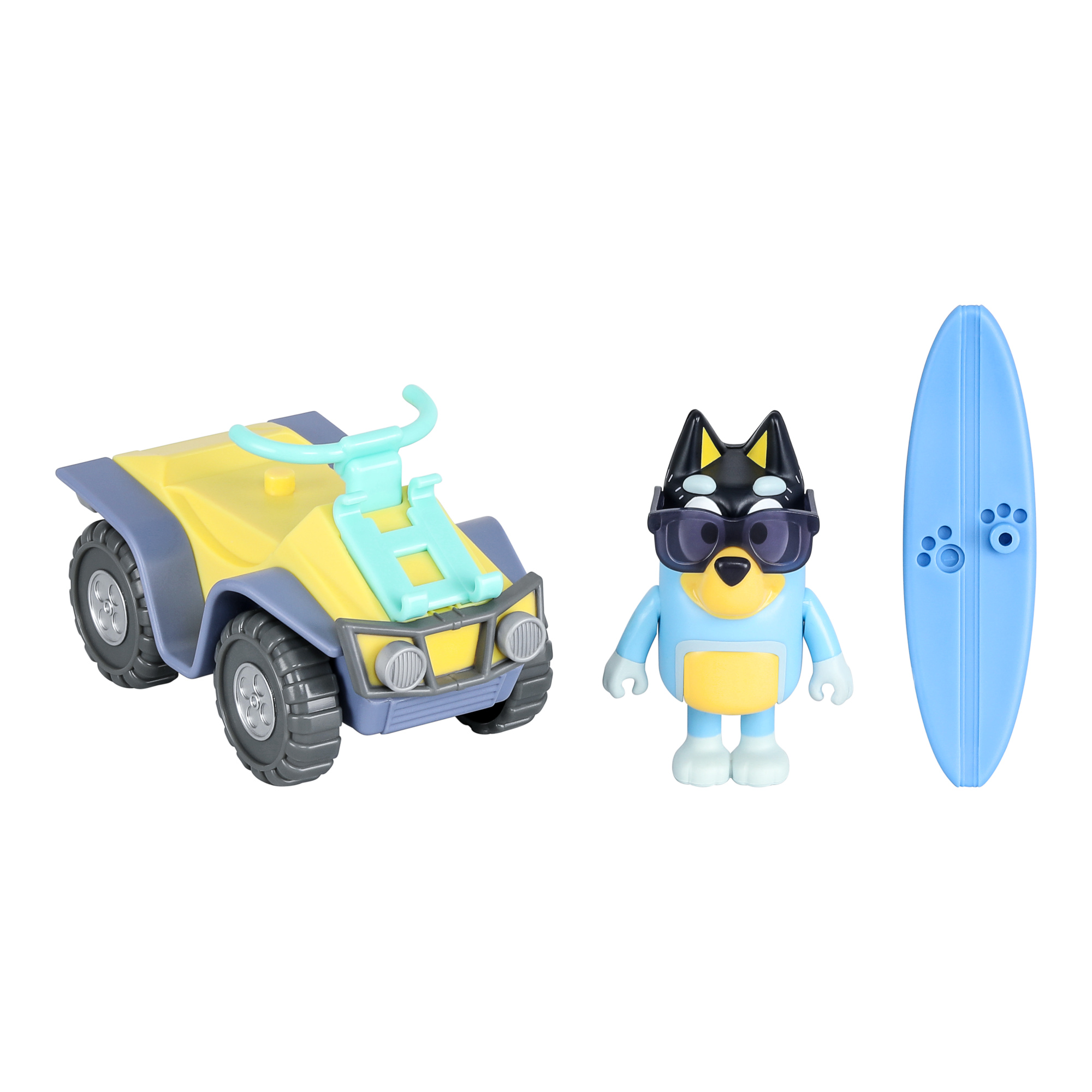 Voir la diapositive 2 : MOOSE La quad avec bandit de Bluey