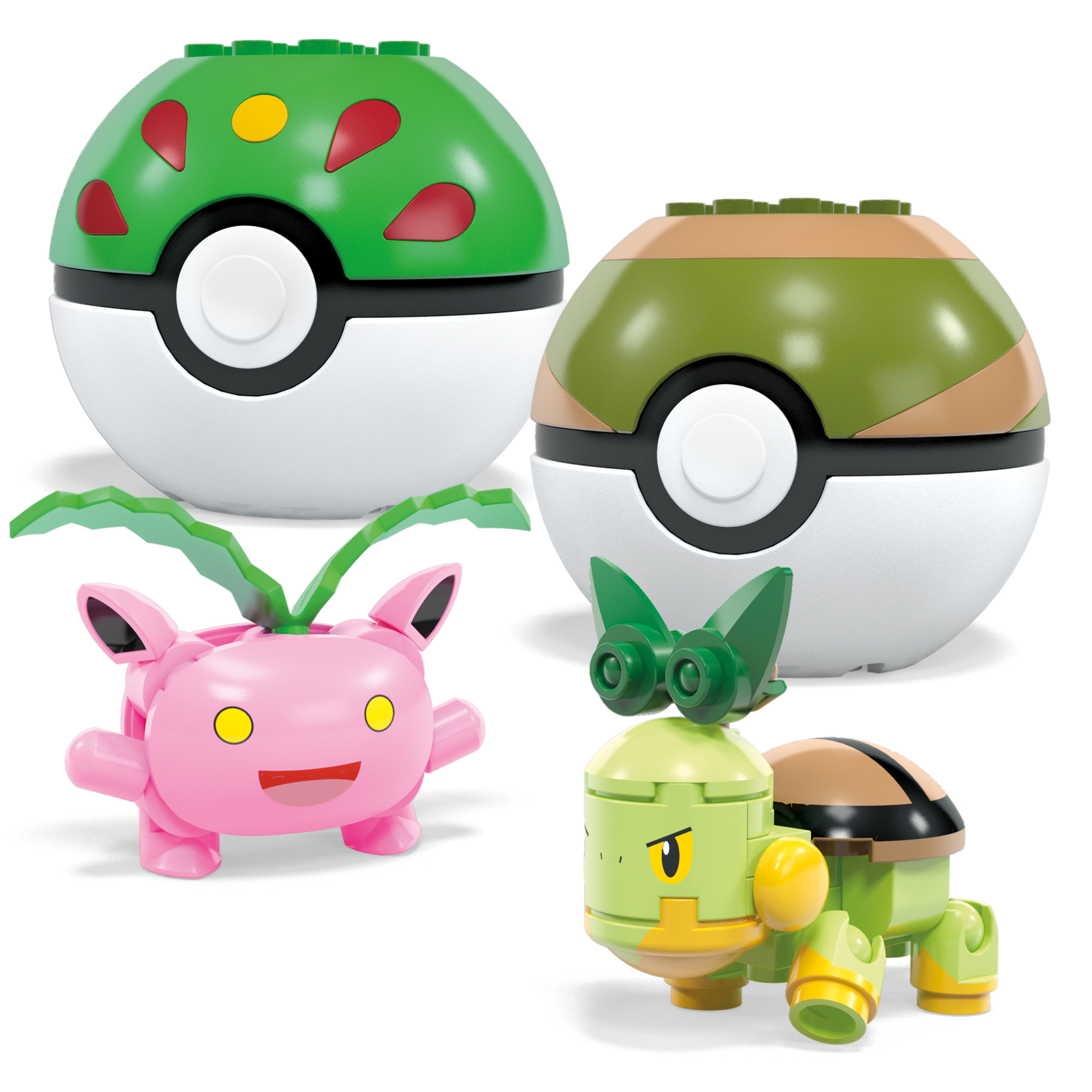 Voir la diapositive 3 : MATTEL Plante à construire x4 Pokemon