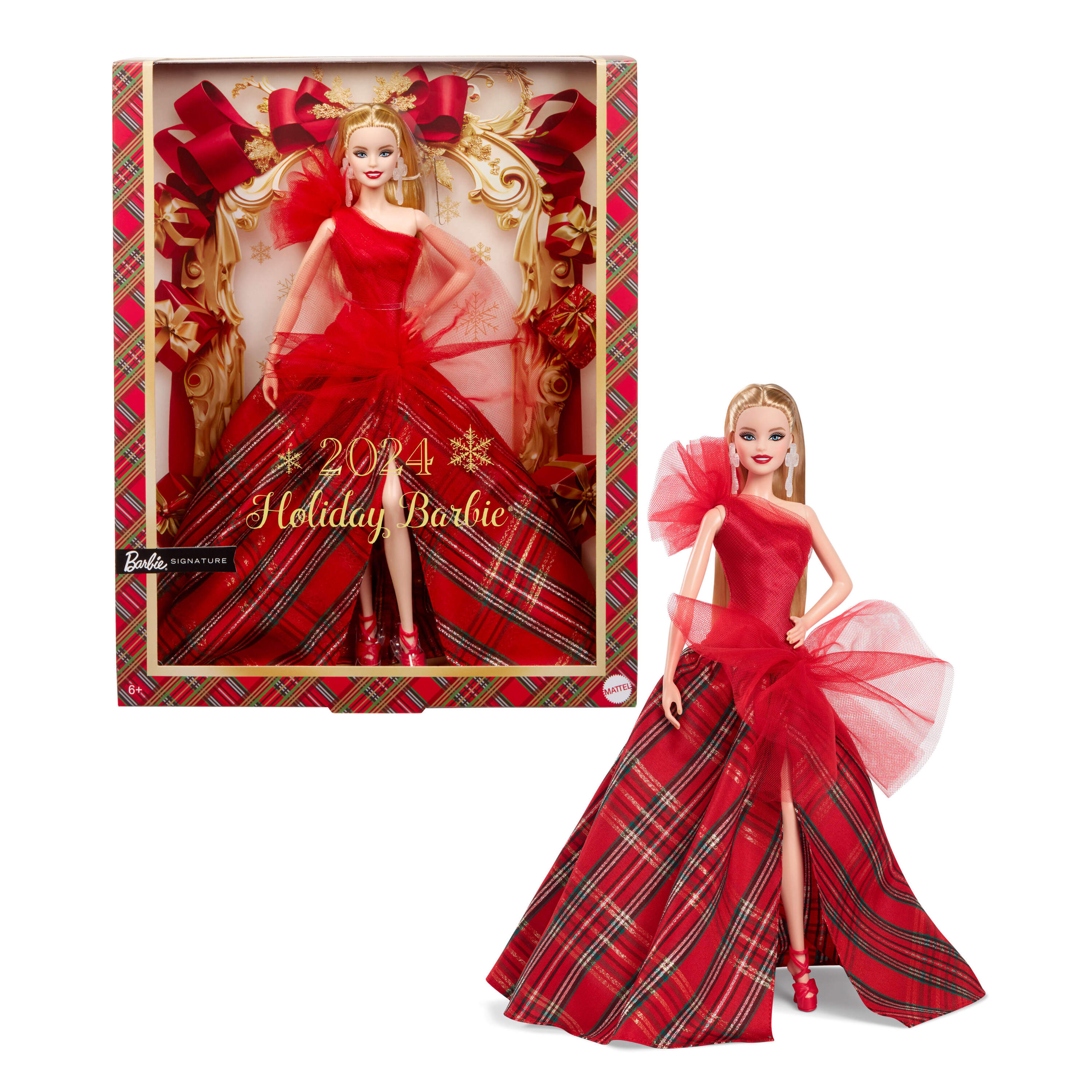 Voir la diapositive 2 : MATTEL Poupée Barbie Signature Noel 2024