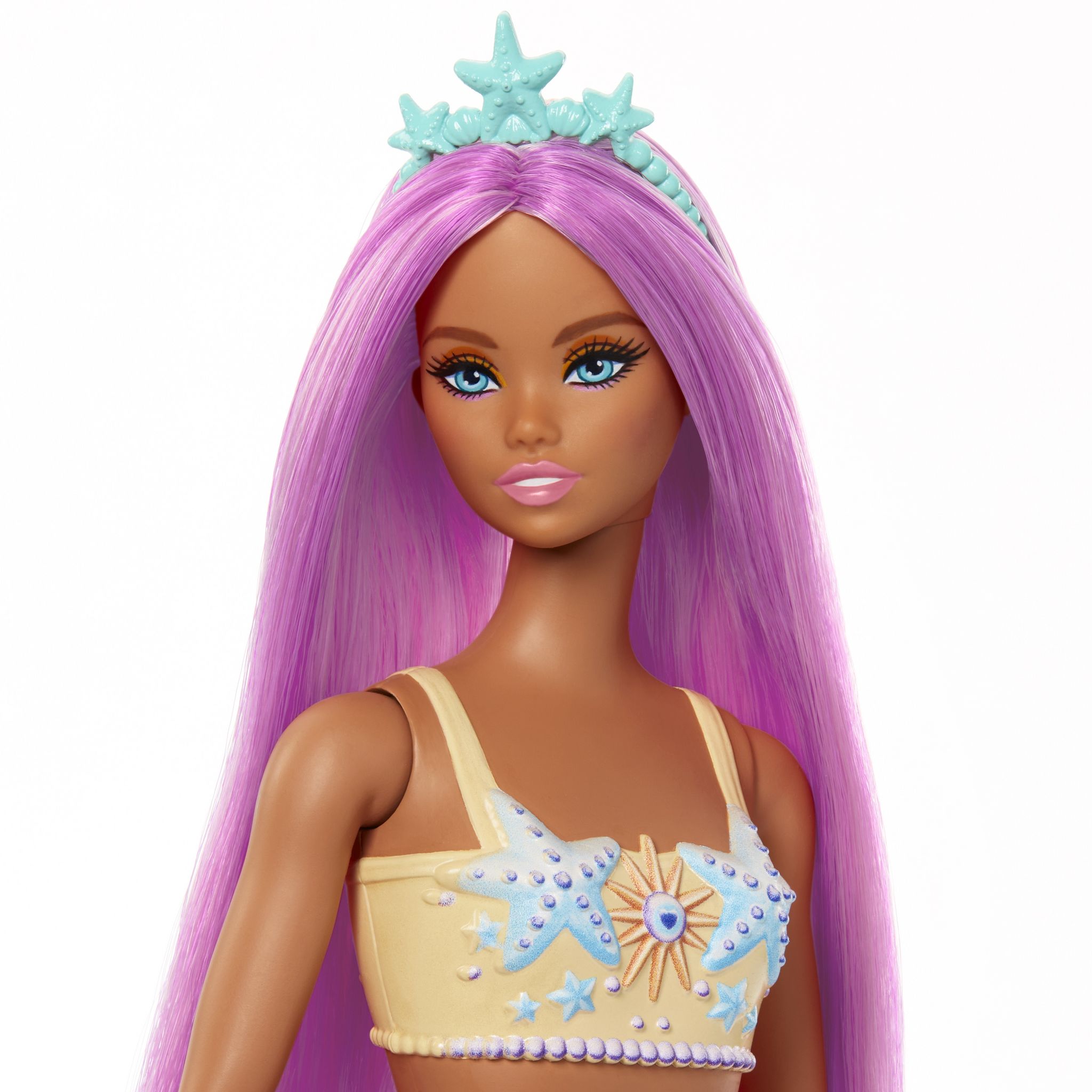 Voir la diapositive 2 : MATTEL Poupée Barbie Sirène Rose