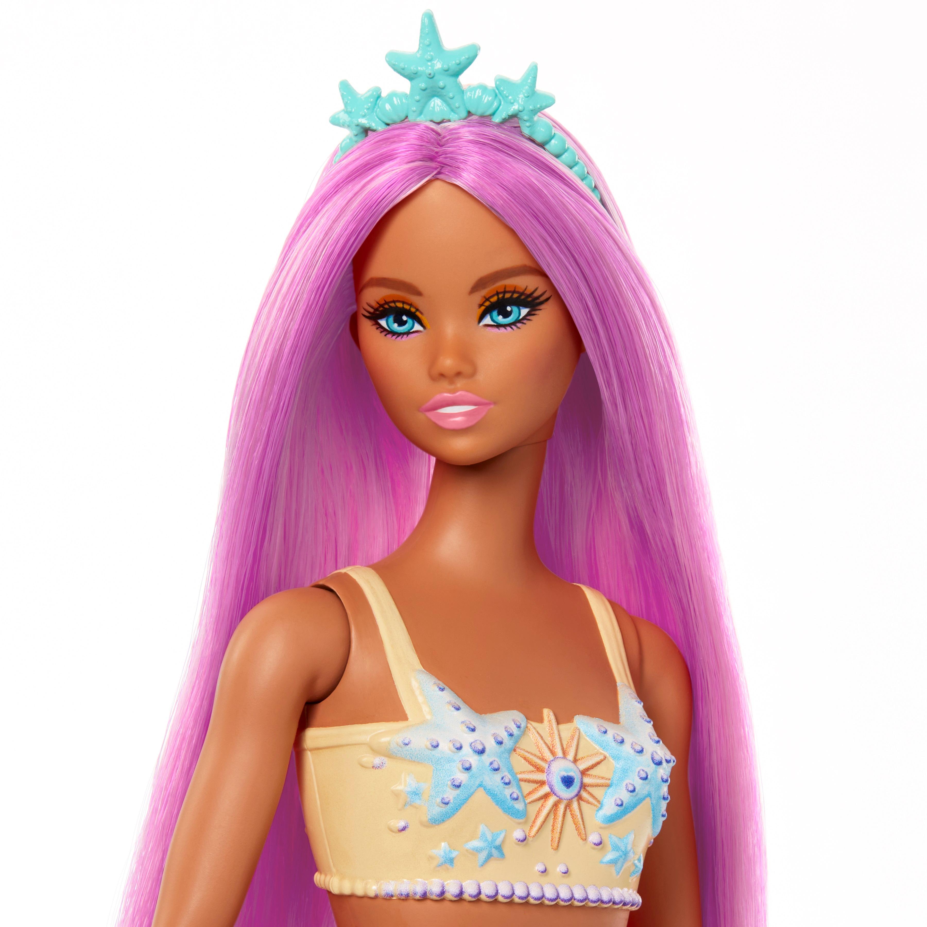 Voir la diapositive 5 : MATTEL Poupée Barbie Sirène Rose
