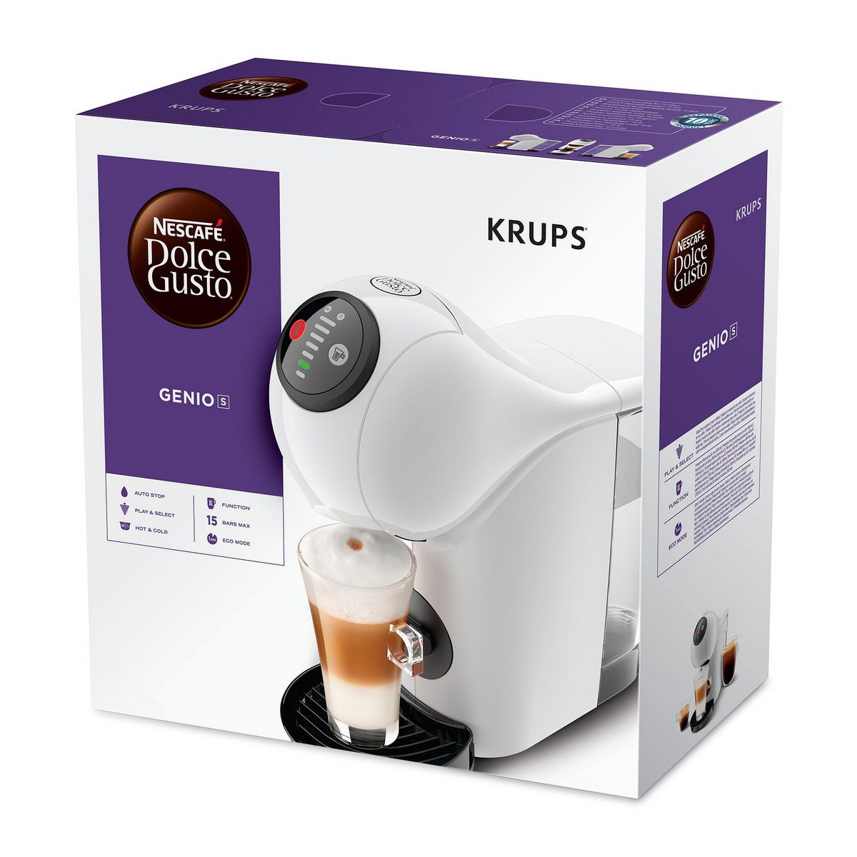 KRUPS Cafetière à dosette Nescafé Dolce Gusto GENIO S YY5215FD - Blanc