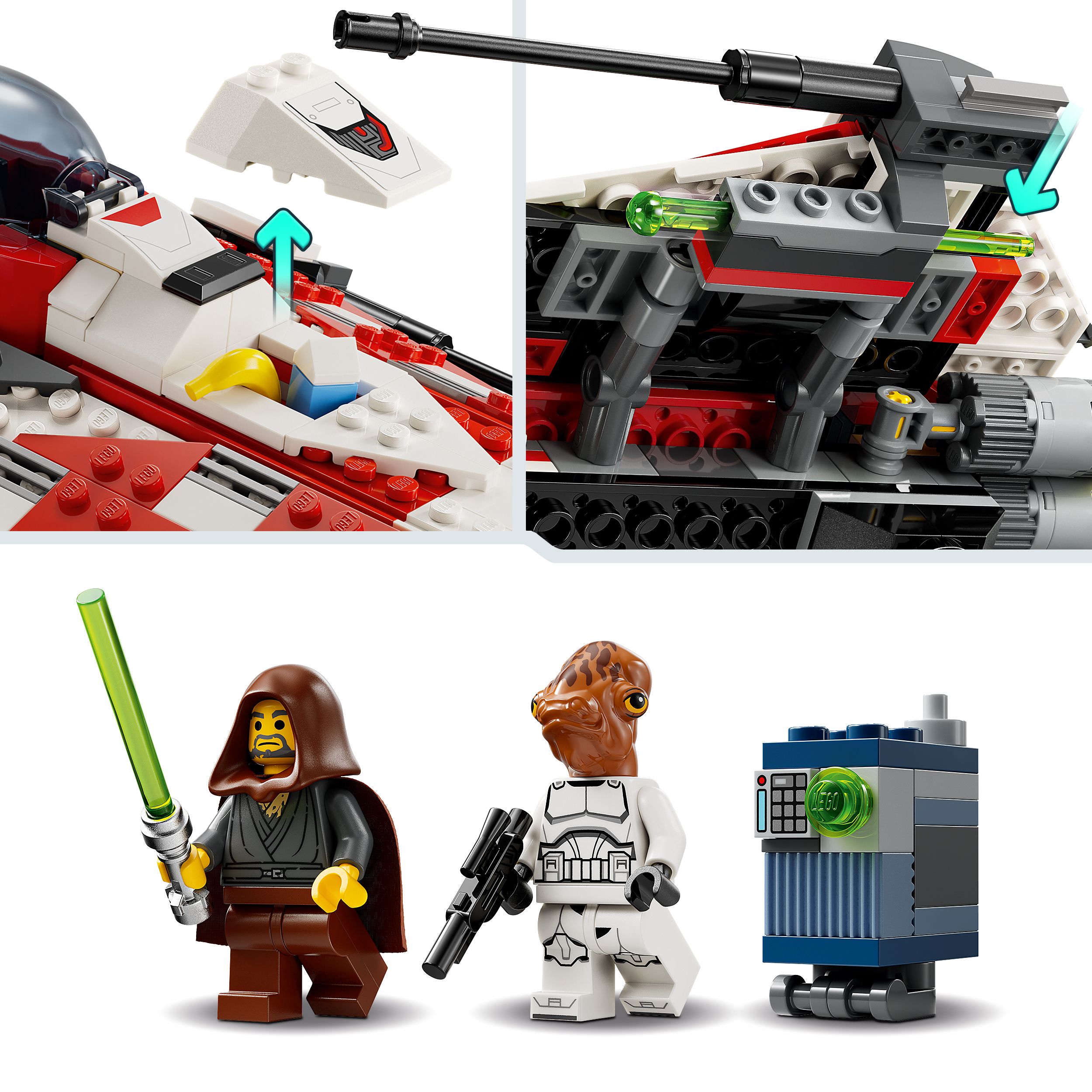 Voir la diapositive 5 : LEGO LEGO® Star Wars 75388 Le Chasseur Stellaire de Jedi Bob - Réplique Véhicule à Construire