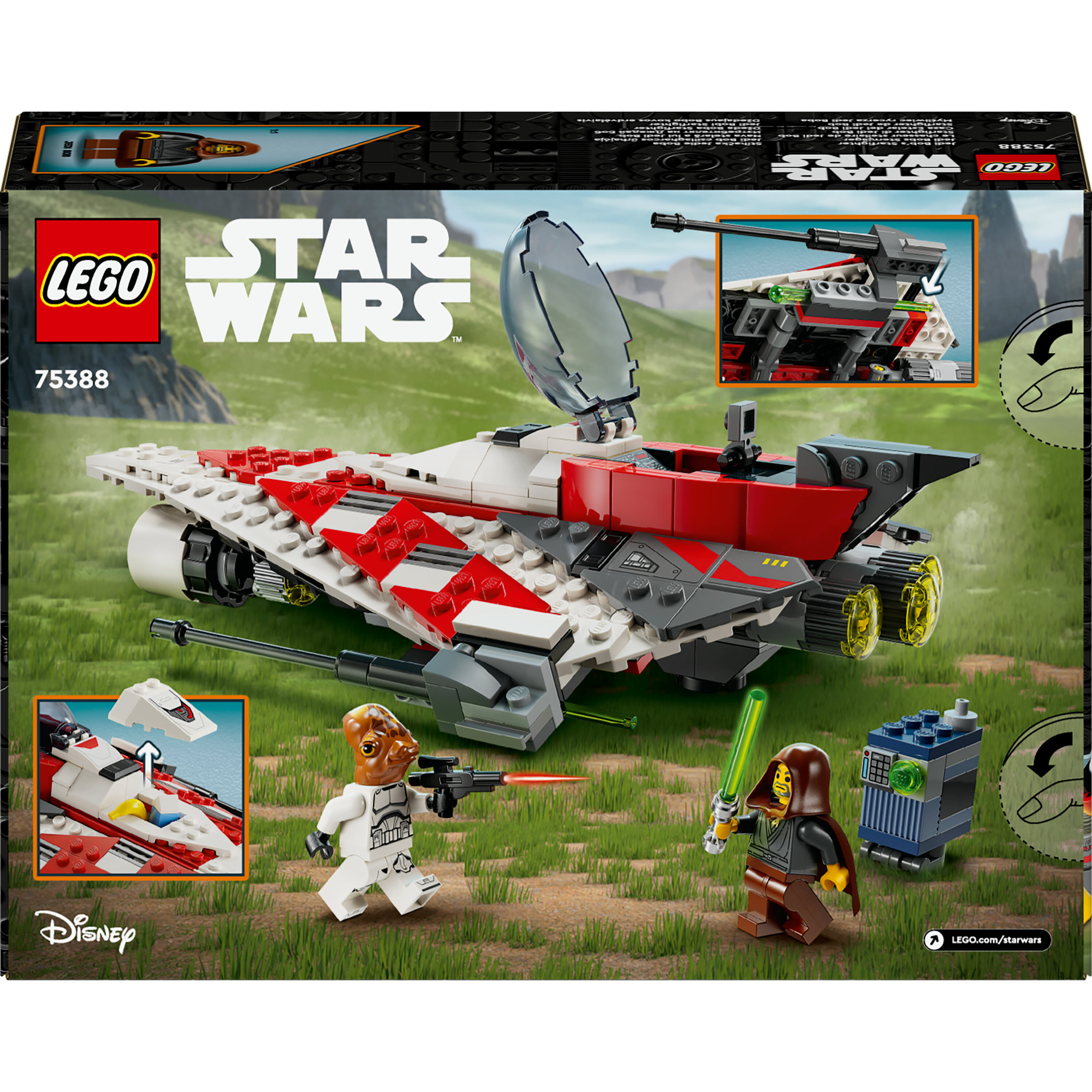 Voir la diapositive 8 : LEGO LEGO® Star Wars 75388 Le Chasseur Stellaire de Jedi Bob - Réplique Véhicule à Construire