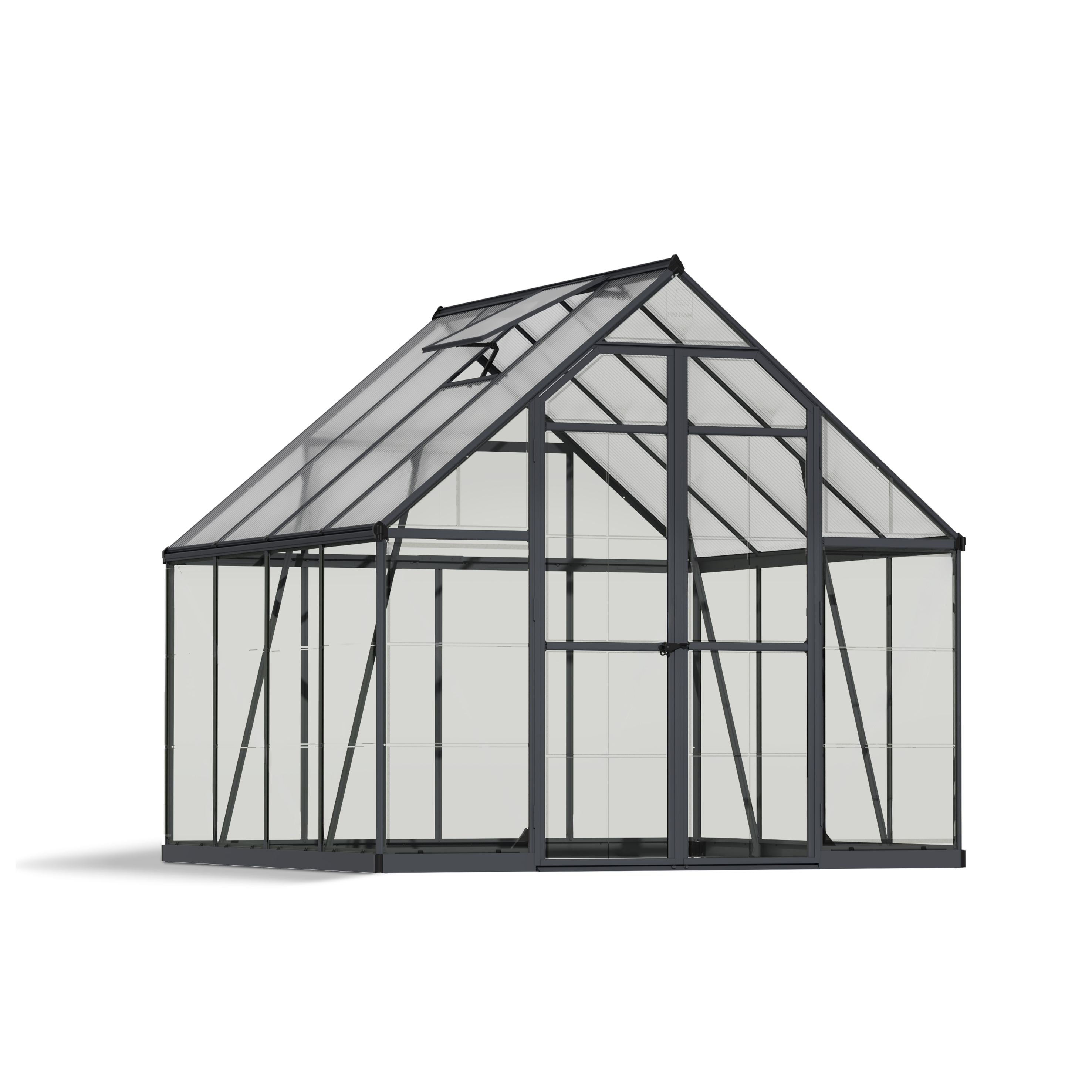 Voir la diapositive 6 : Serre de jardin Hybrid 6m² - Gris - BALANCE