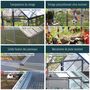 Voir la diapositive 8 : PALRAM Serre de jardin polycarbonate gris anthracite 5,7 m² - HARMONY