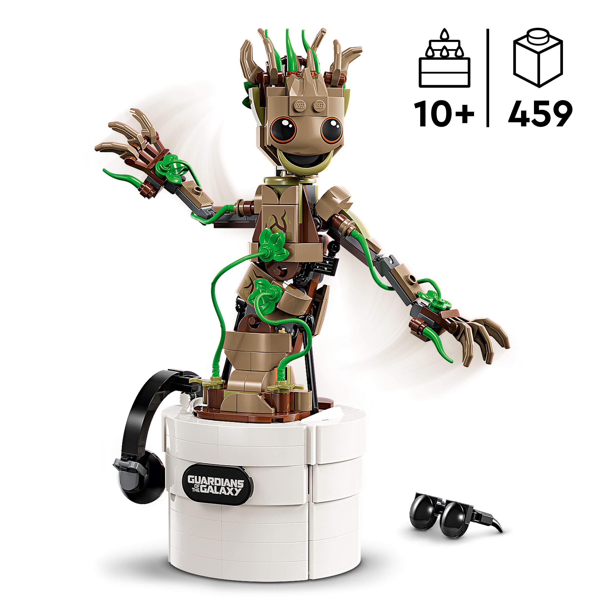 Voir la diapositive 3 : LEGO LEGO Marvel 76297 La Danse de Bébé Groot, Jouet Animé à Construire pour Enfants