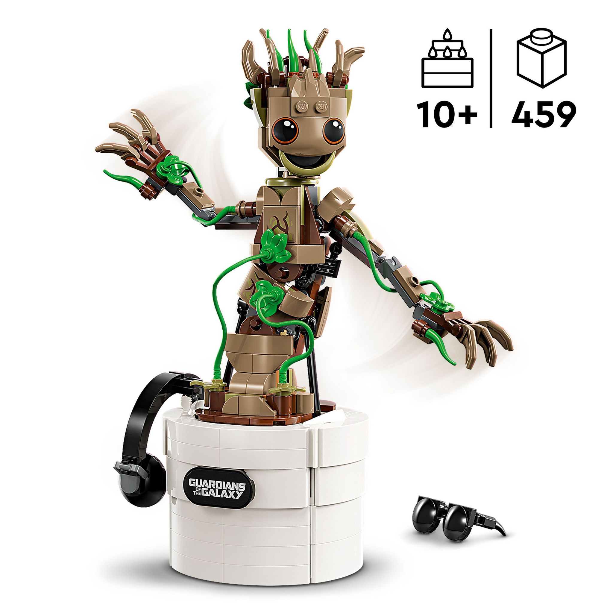 Voir la diapositive 3 : LEGO Marvel 76297 - La Danse de Bébé Groot, Figurine Animée à Construire pour Enfants, Personnage des Gardiens de la Galaxie, Set de Jeu Interactif Manuel