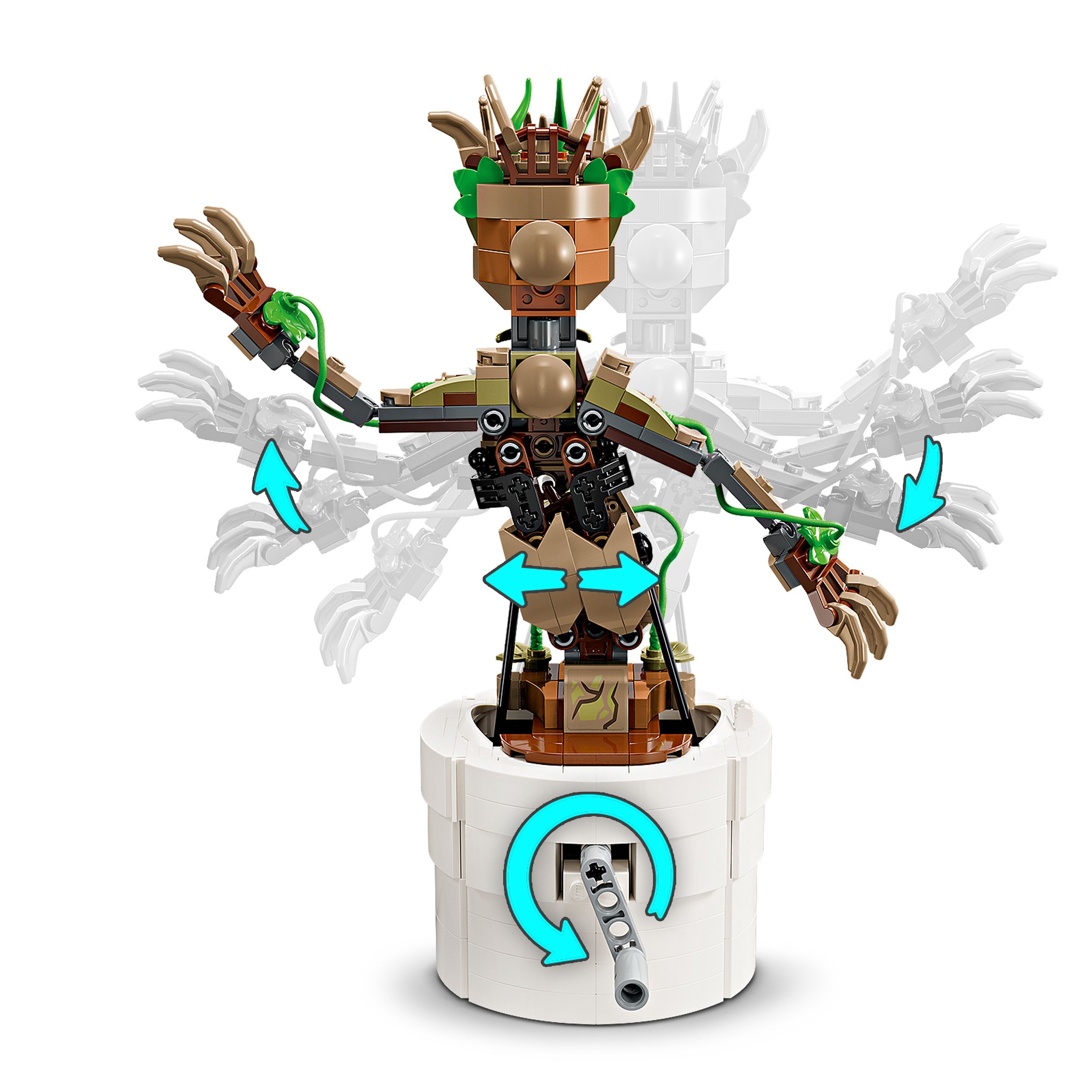 Voir la diapositive 4 : LEGO LEGO Marvel 76297 La Danse de Bébé Groot, Jouet Animé à Construire pour Enfants