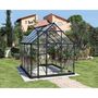 Voir la diapositive 1 : PALRAM Serre de jardin polycarbonate gris anthracite 4,6 m² - HARMONY
