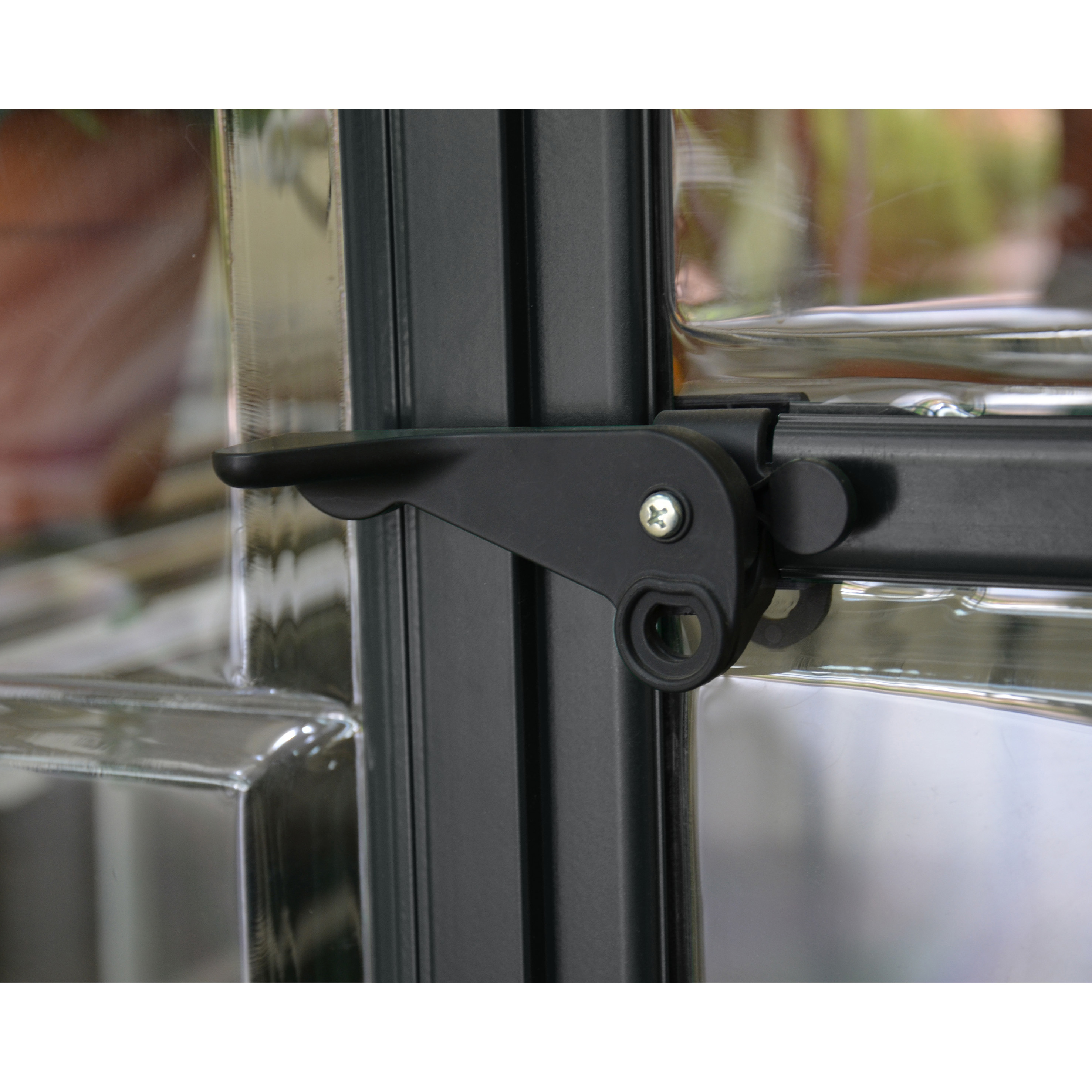 Voir la diapositive 5 : PALRAM Serre de jardin polycarbonate gris anthracite 4,6 m² - HARMONY