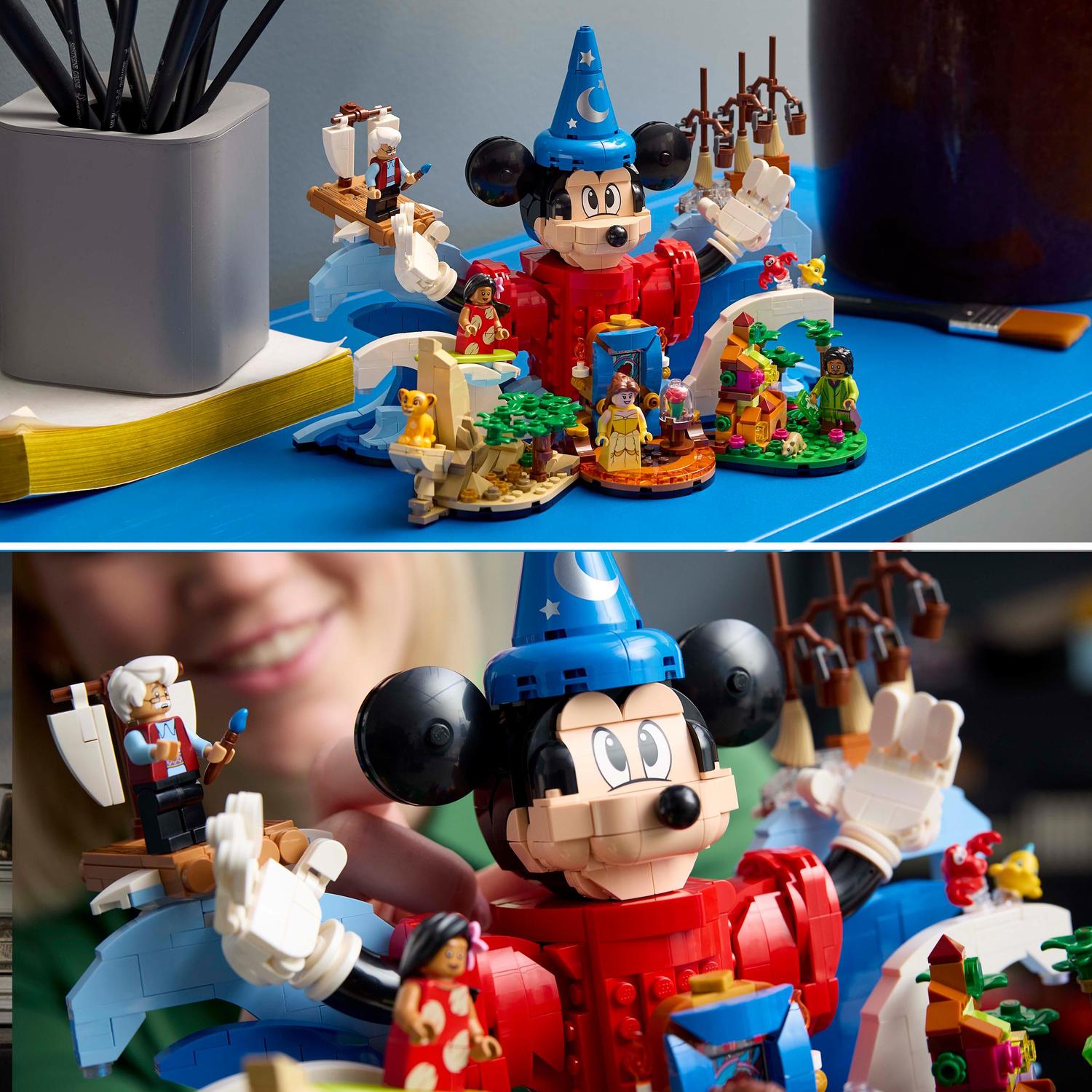 Voir la diapositive 4 : LEGO Ideas 21352 La Magie Disney - Idée Cadeau Femme ou Homme avec Personnages Culte