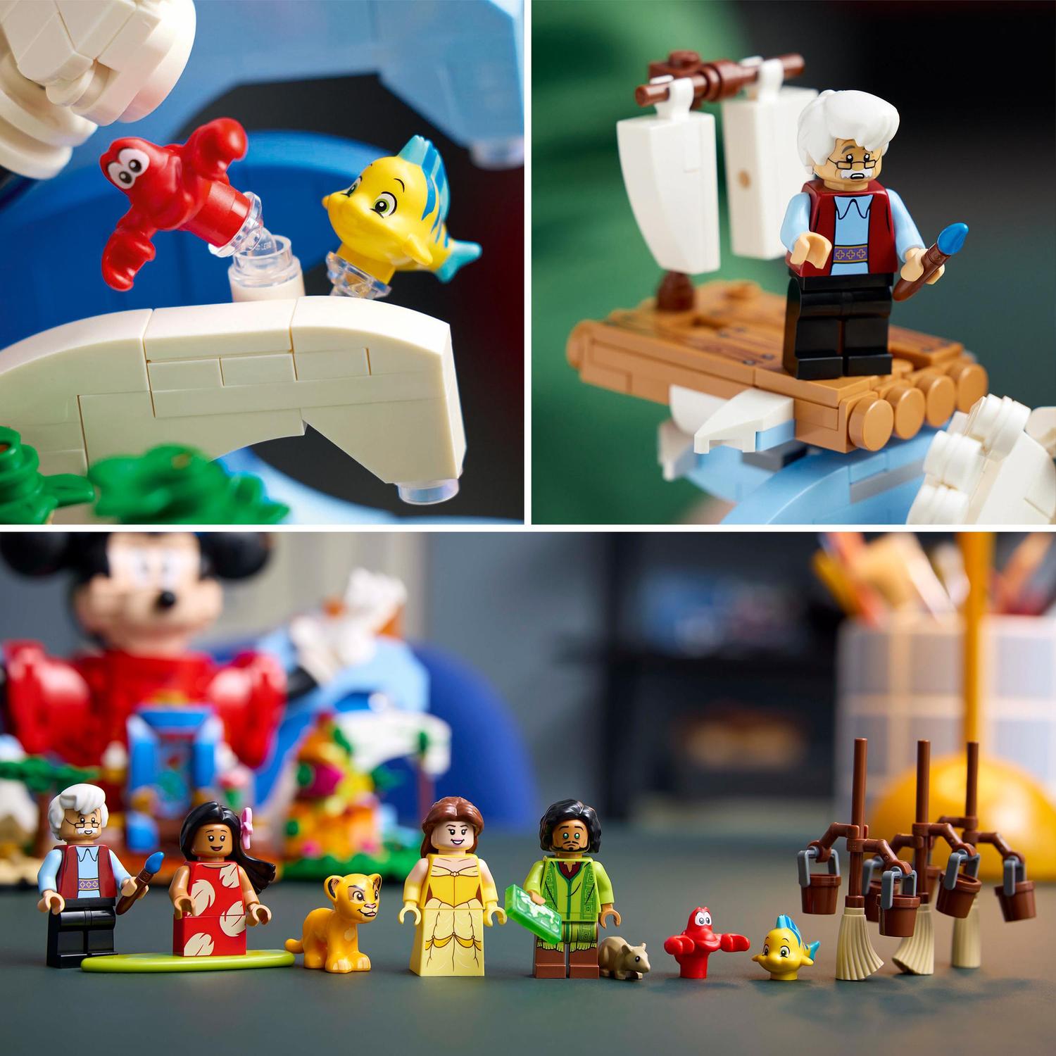 Voir la diapositive 6 : LEGO Ideas 21352 La Magie Disney - Idée Cadeau Femme ou Homme avec Personnages Culte