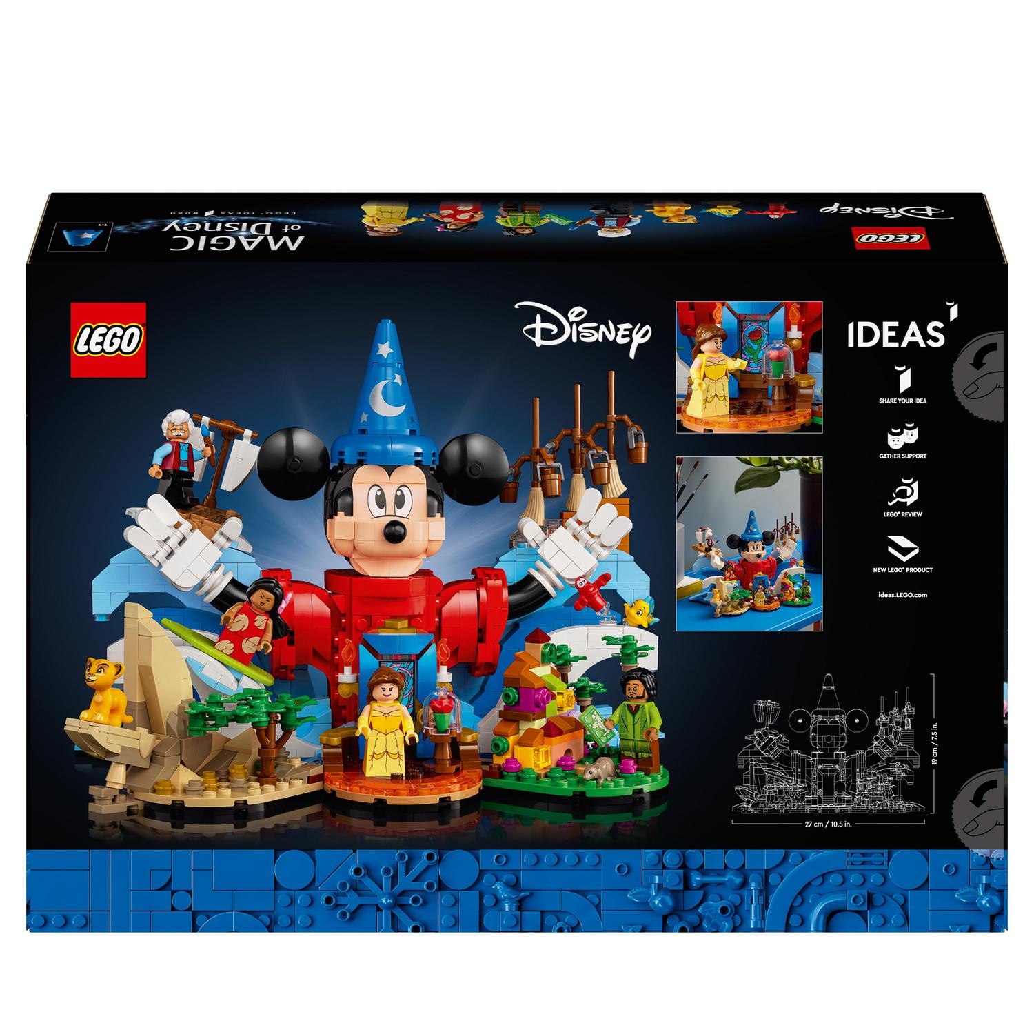 Voir la diapositive 8 : LEGO Ideas 21352 La Magie Disney - Idée Cadeau Femme ou Homme avec Personnages Culte