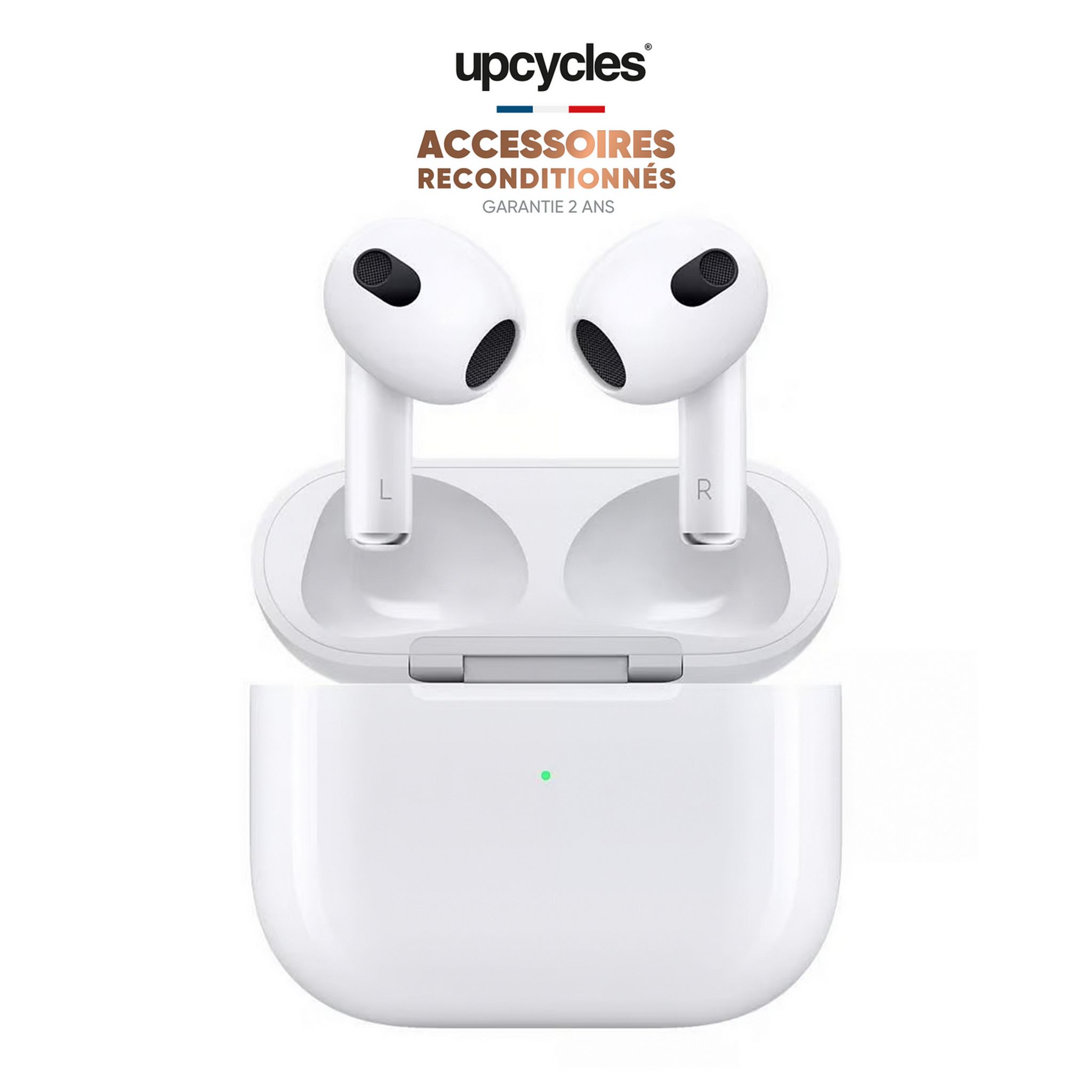 Voir la diapositive 2 : APPLE Écouteurs Airpods 3 Modelabs Grade A - Blanc