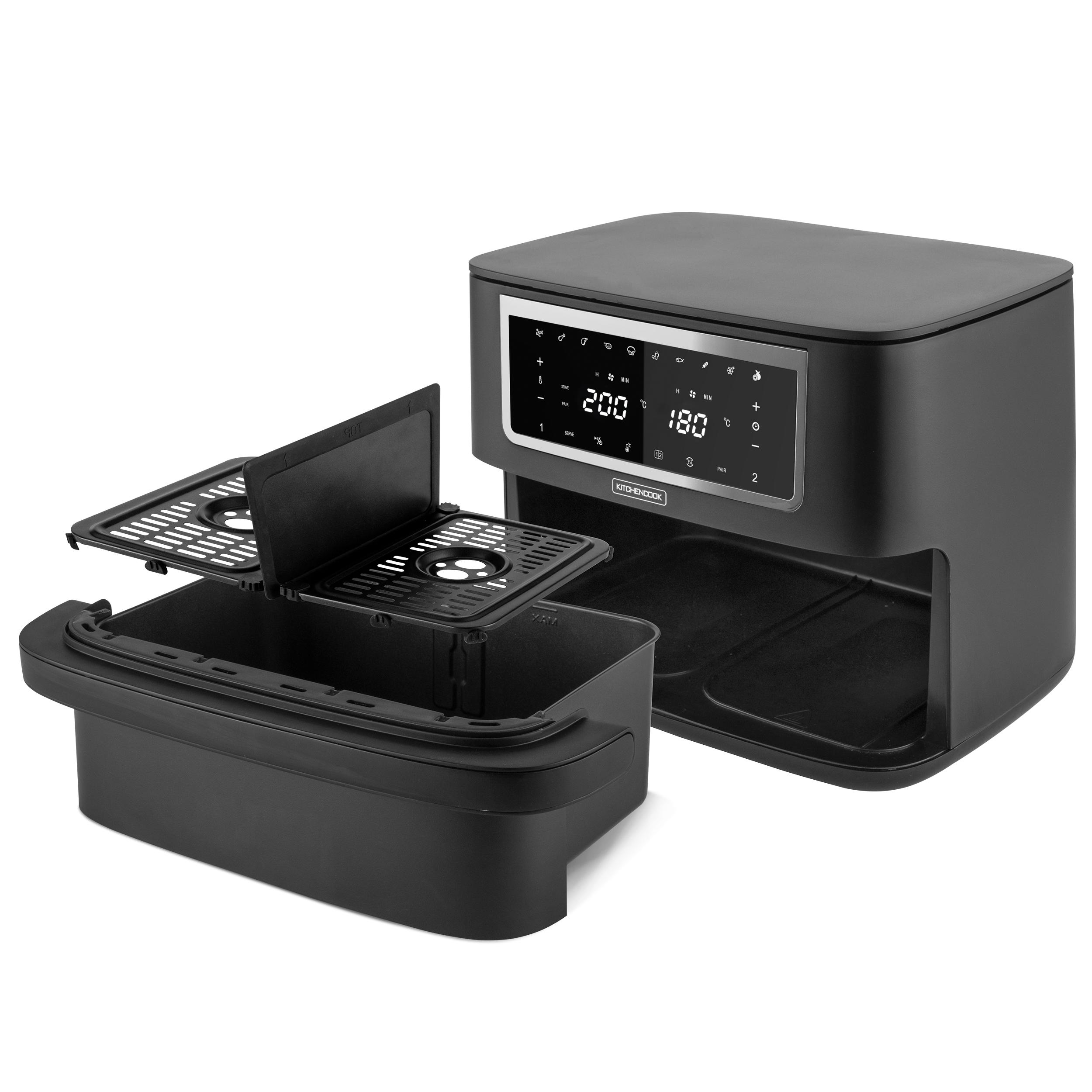 Voir la diapositive 4 : KITCHENCOOK Friteuse électrique sans huile à air chaud AIRMEDWPOT - Noir