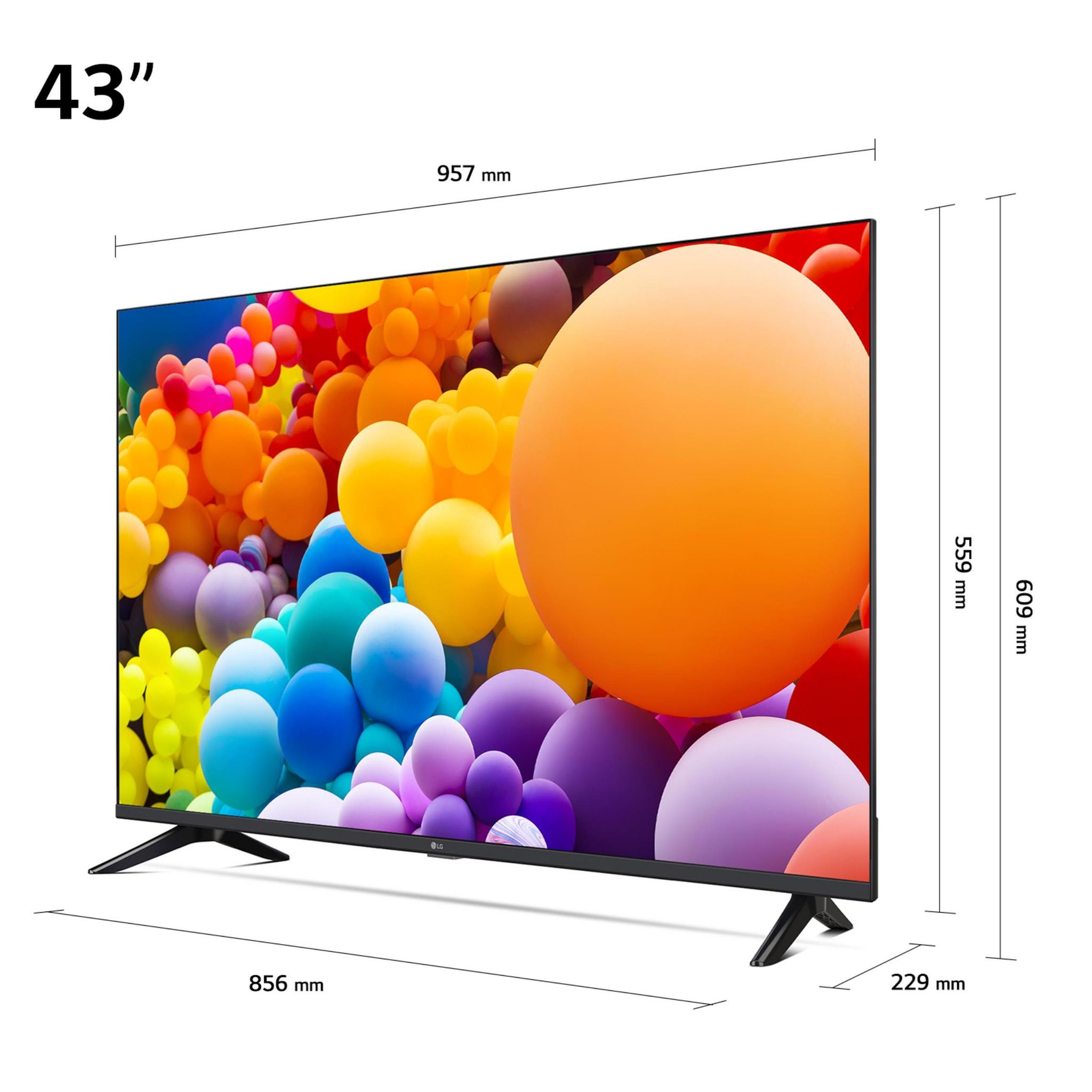 Voir la diapositive 2 : LG 43UT7300 2024 TV LED 4K Ultra HD 109 cm Smart TV