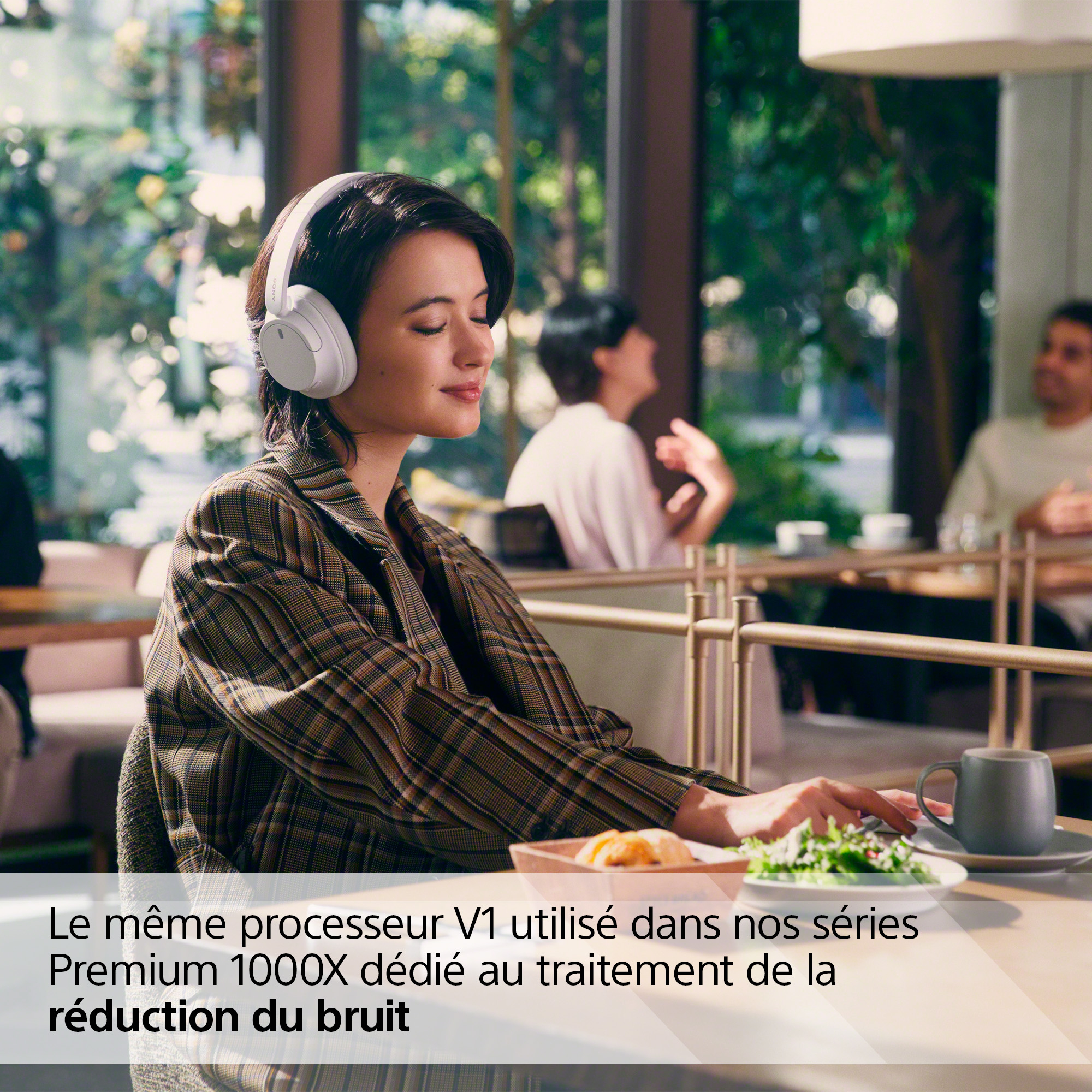 Voir la diapositive 5 : SONY Casque Avec fil et sans fil Arceau Appels/Musique USB Type-C Bluetooth - Blanc